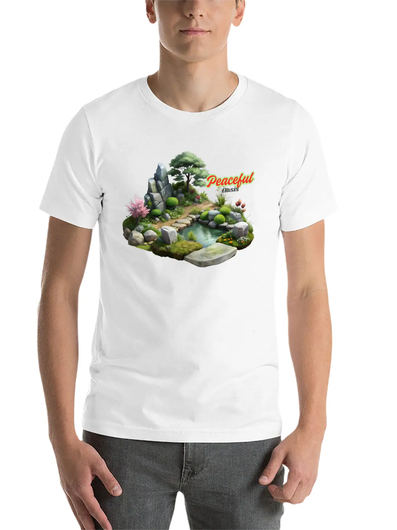 Serene Nature Escape Unisex Casual T-Shirt – Clean Design For Daily Comfort