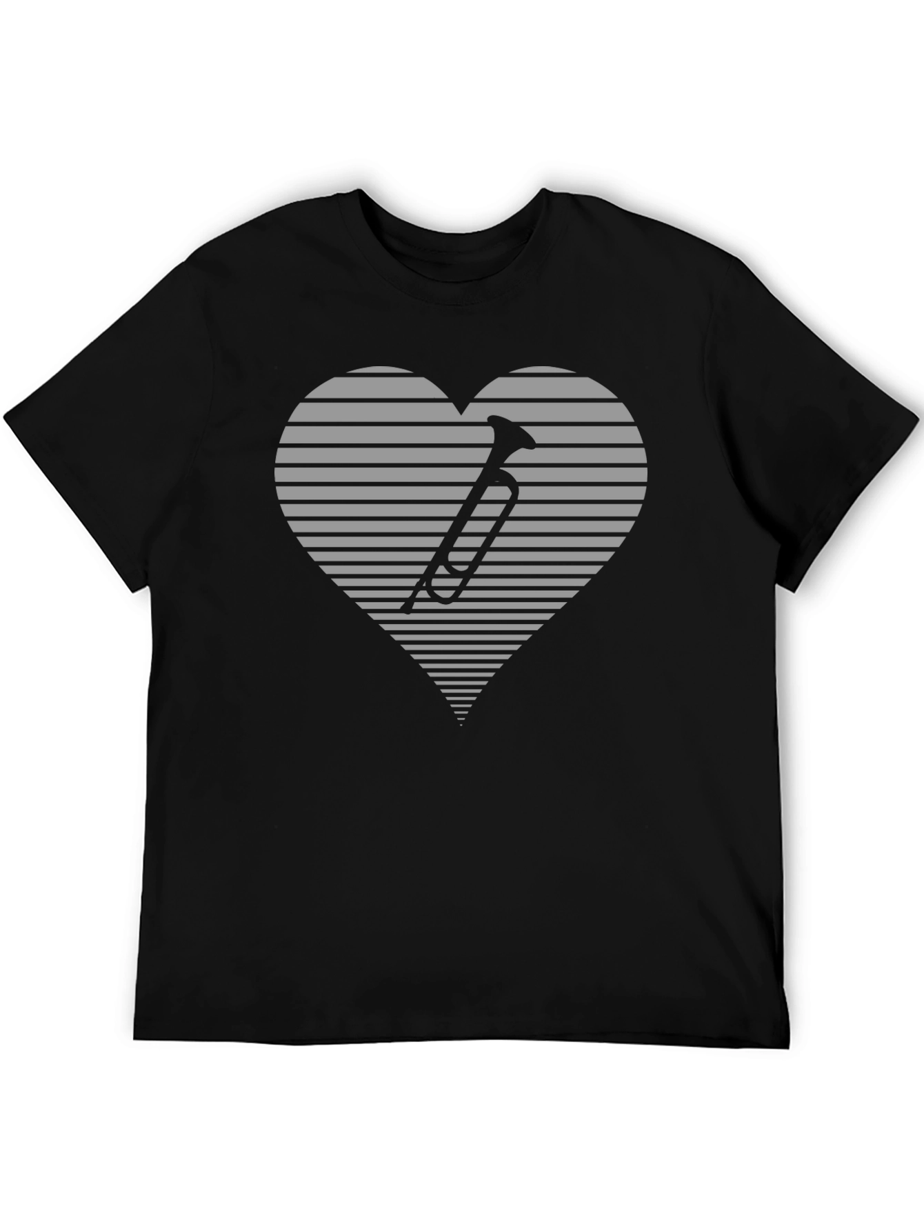 Musical Heart T-Shirt - Black