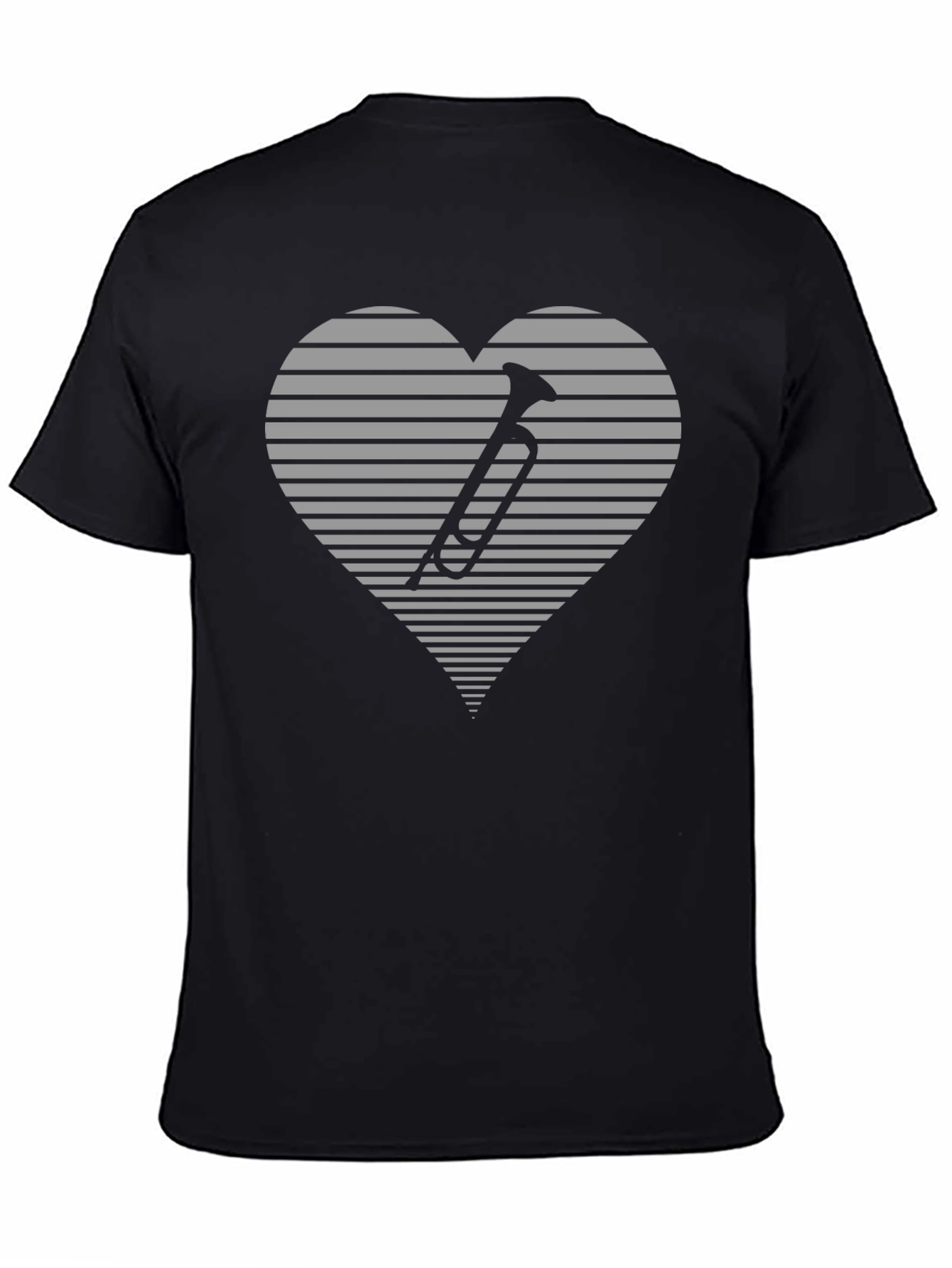 Musical Heart T-Shirt - Black