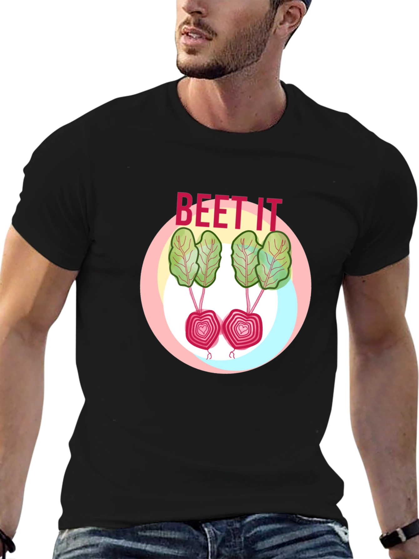 Beet It Graphic T-Shirt - Funny Vegetable Pun Tee