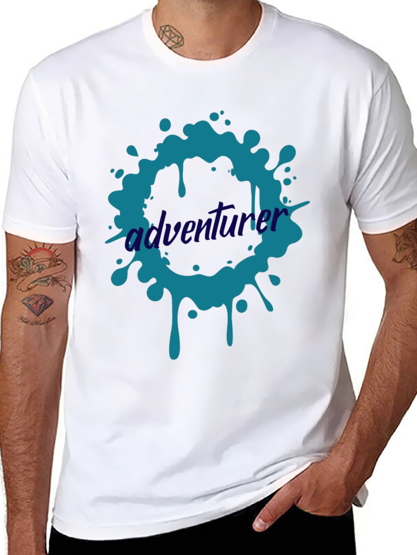 Adventurer Splash Graphic Tee - Casual Style
