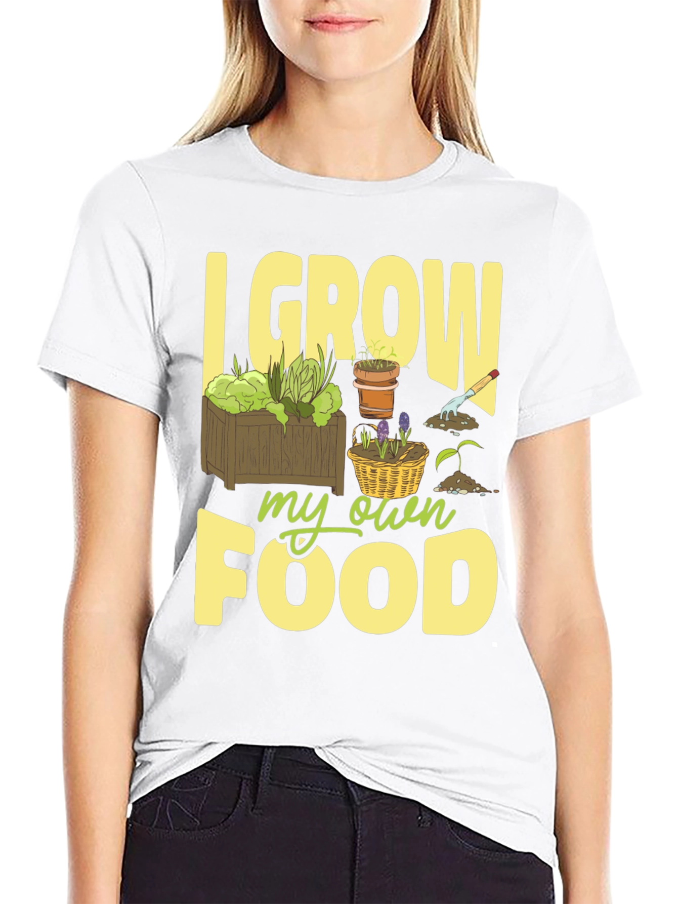 I Grow My Own Food Gardening T-Shirt