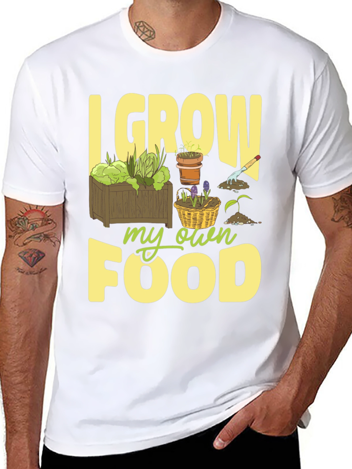 I Grow My Own Food Gardening T-Shirt
