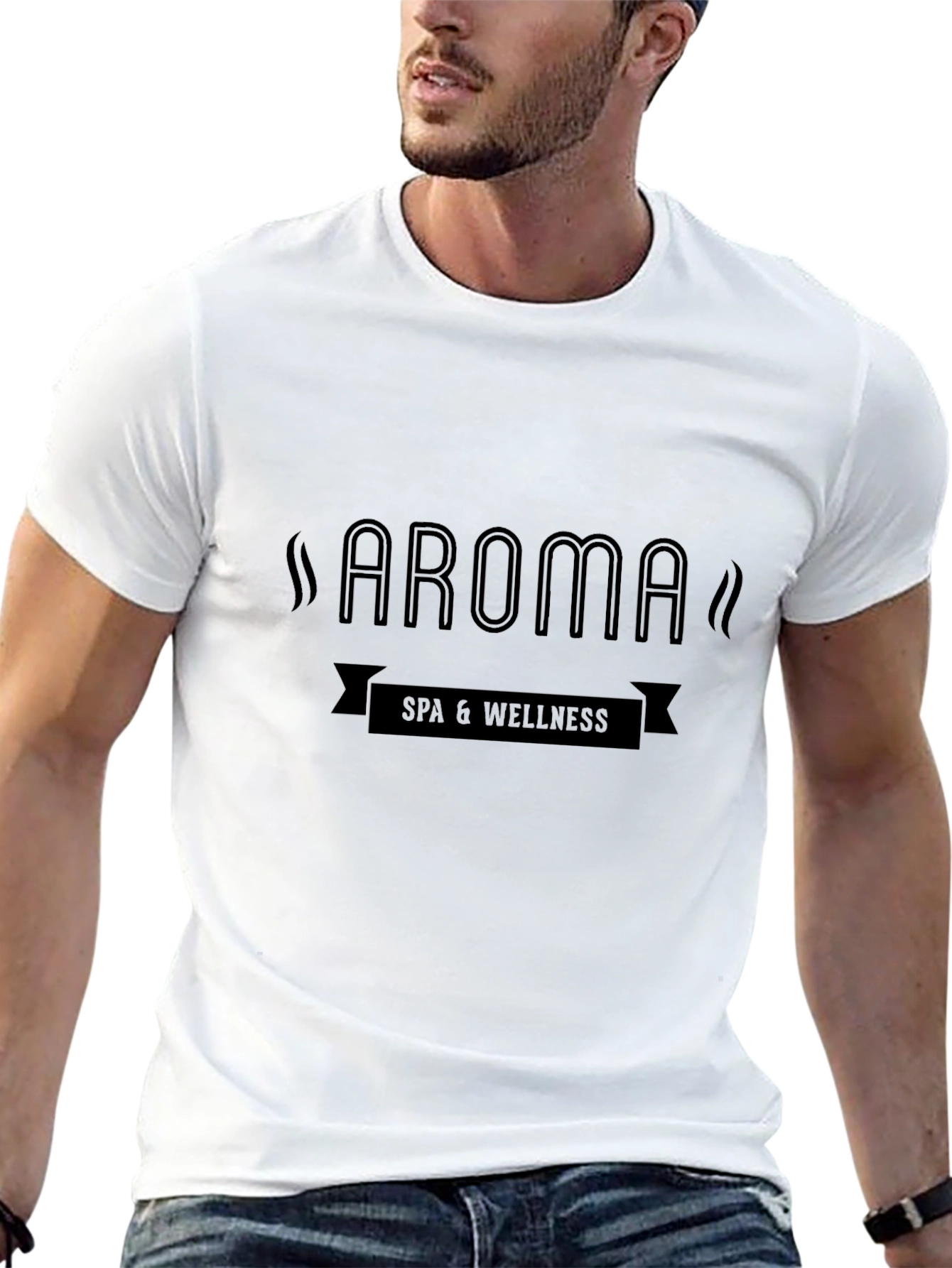 Aroma Spa & Wellness Black T-Shirt