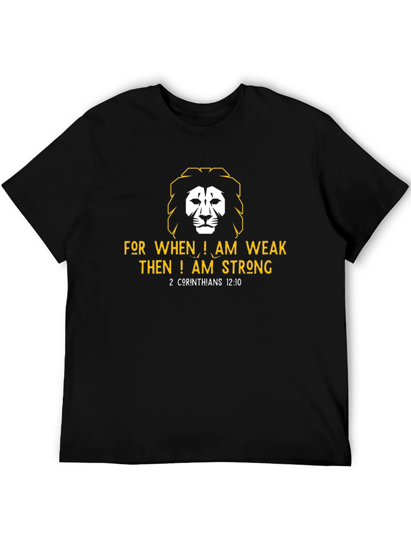 Faith-Inspired Lion Graphic T-Shirt