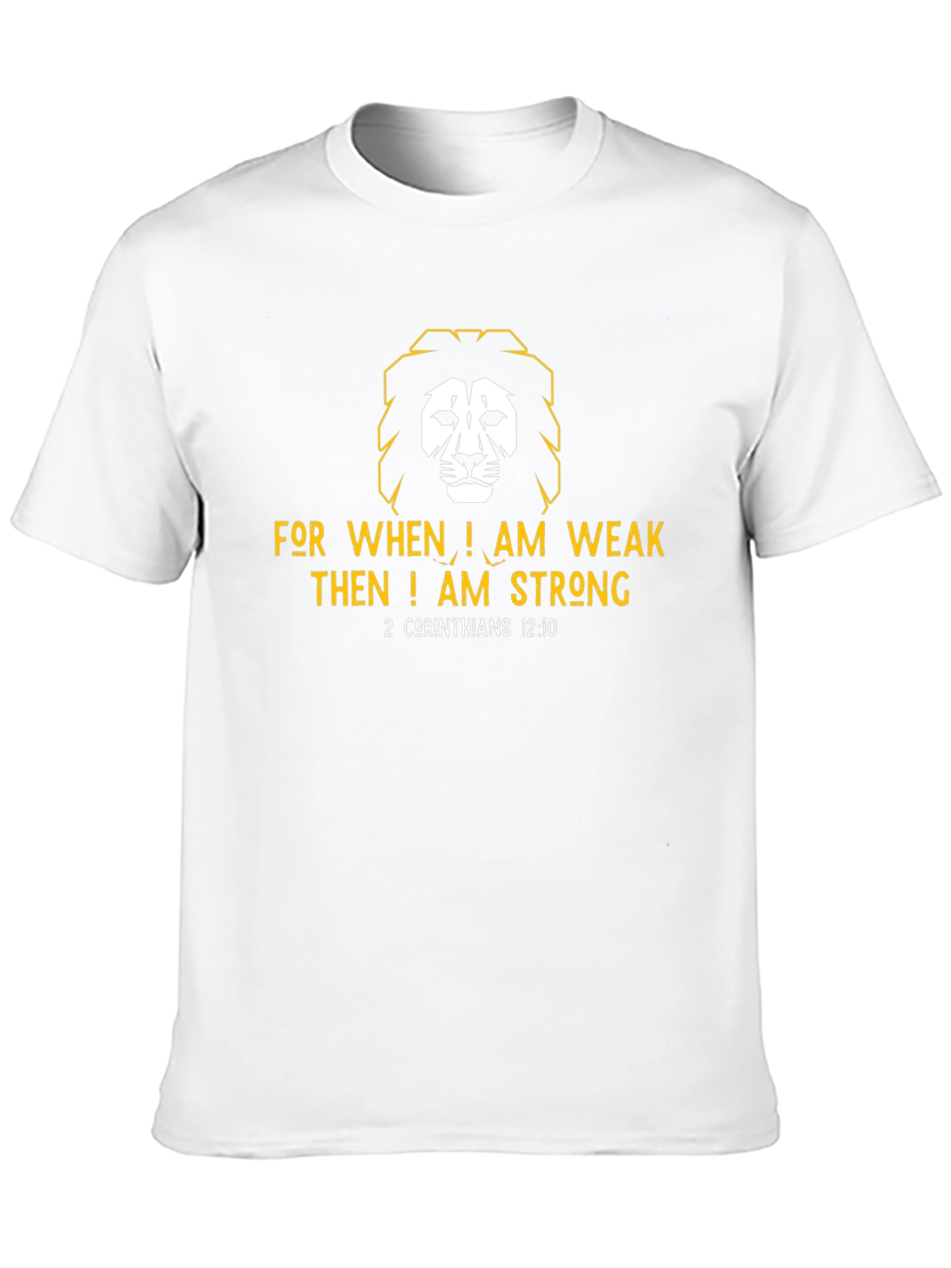 Faith-Inspired Lion Graphic T-Shirt