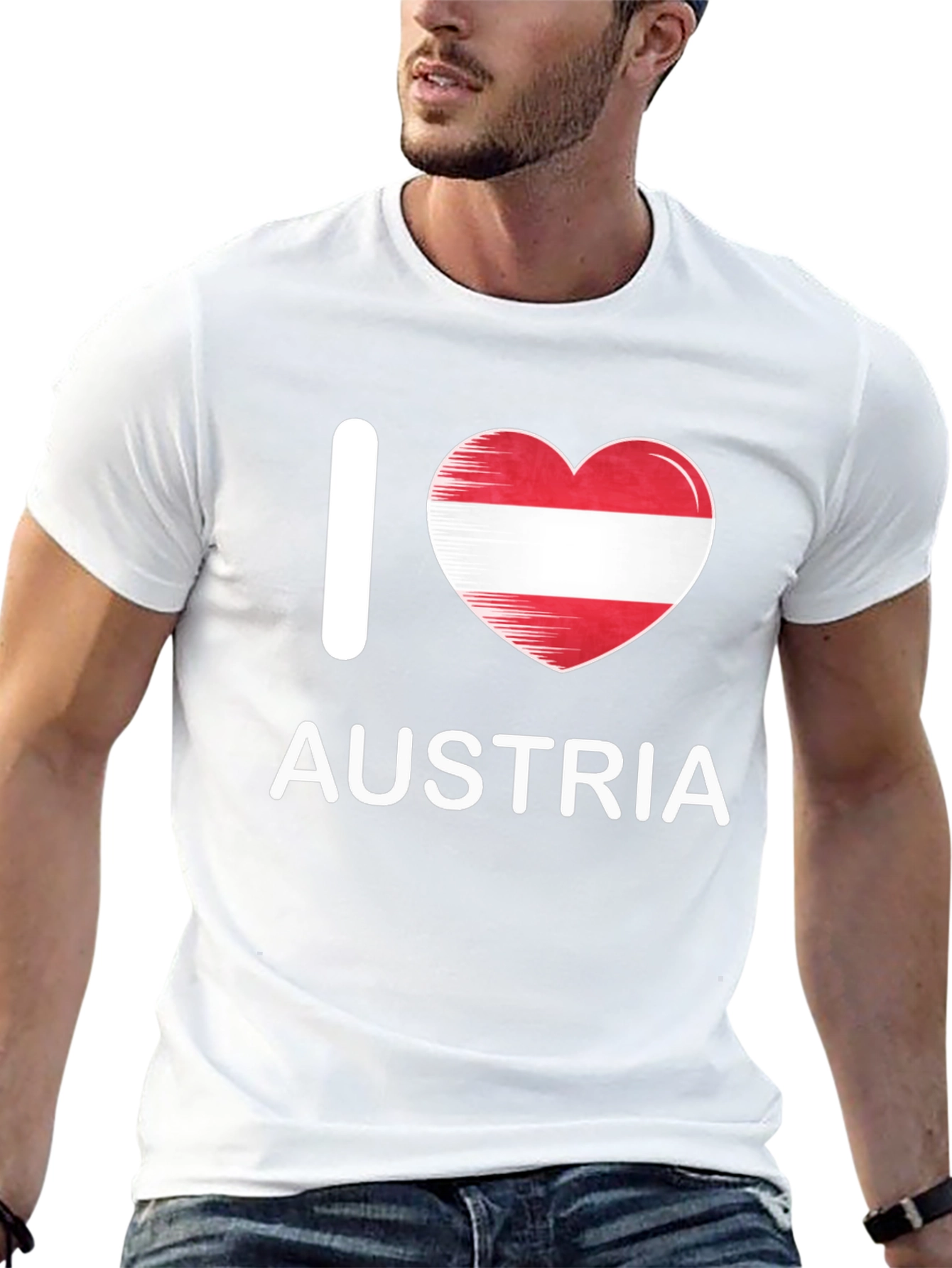 I Love Austria Flag Heart T-Shirt