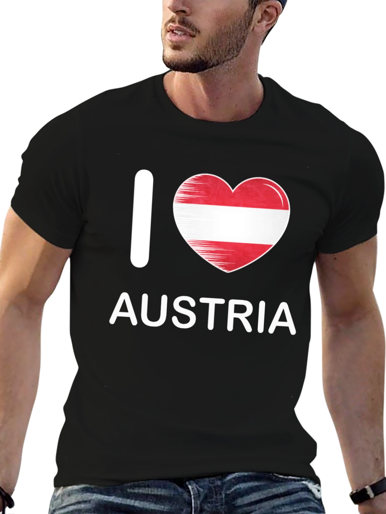 I Love Austria Flag Heart T-Shirt