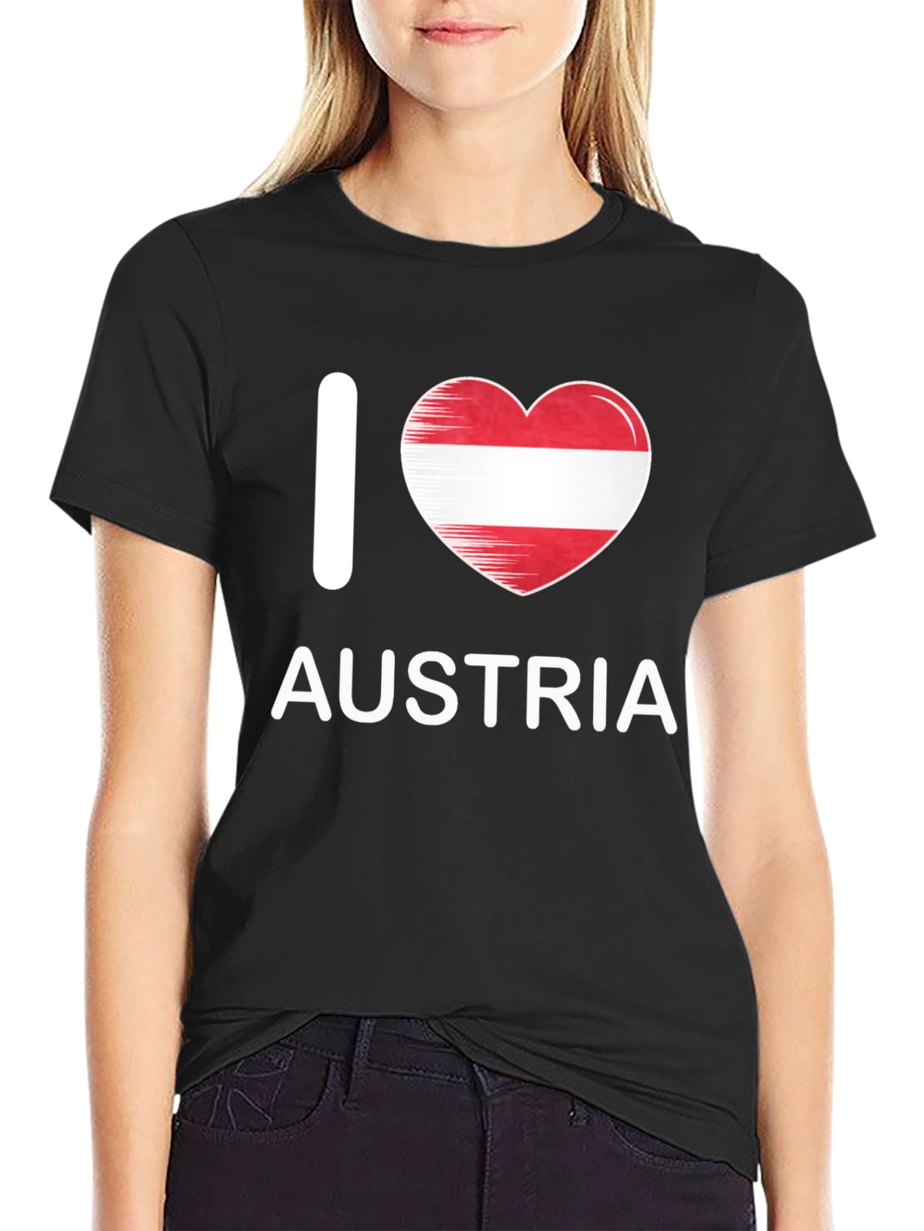 I Love Austria Flag Heart T-Shirt