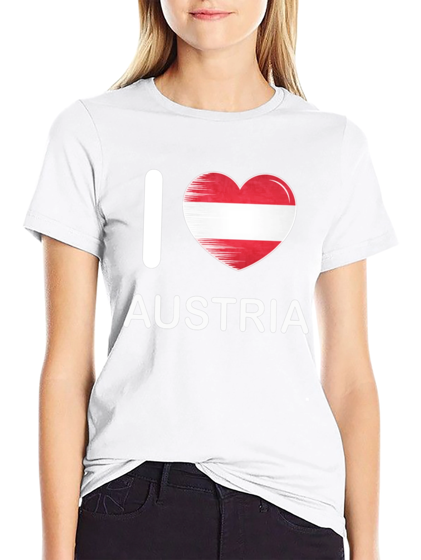 I Love Austria Flag Heart T-Shirt