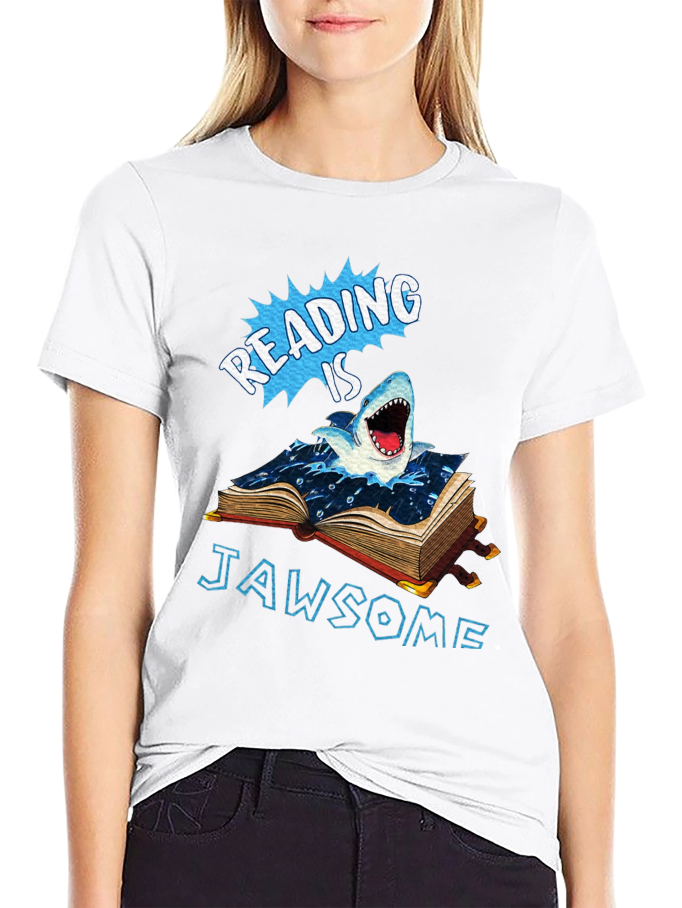 Reading is Jawsome T-Shirt - Book Shark