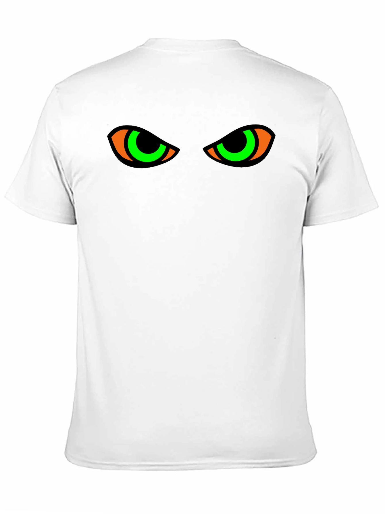 Glow Eyes T-Shirt: Mens Black Spooky Graphic Tee