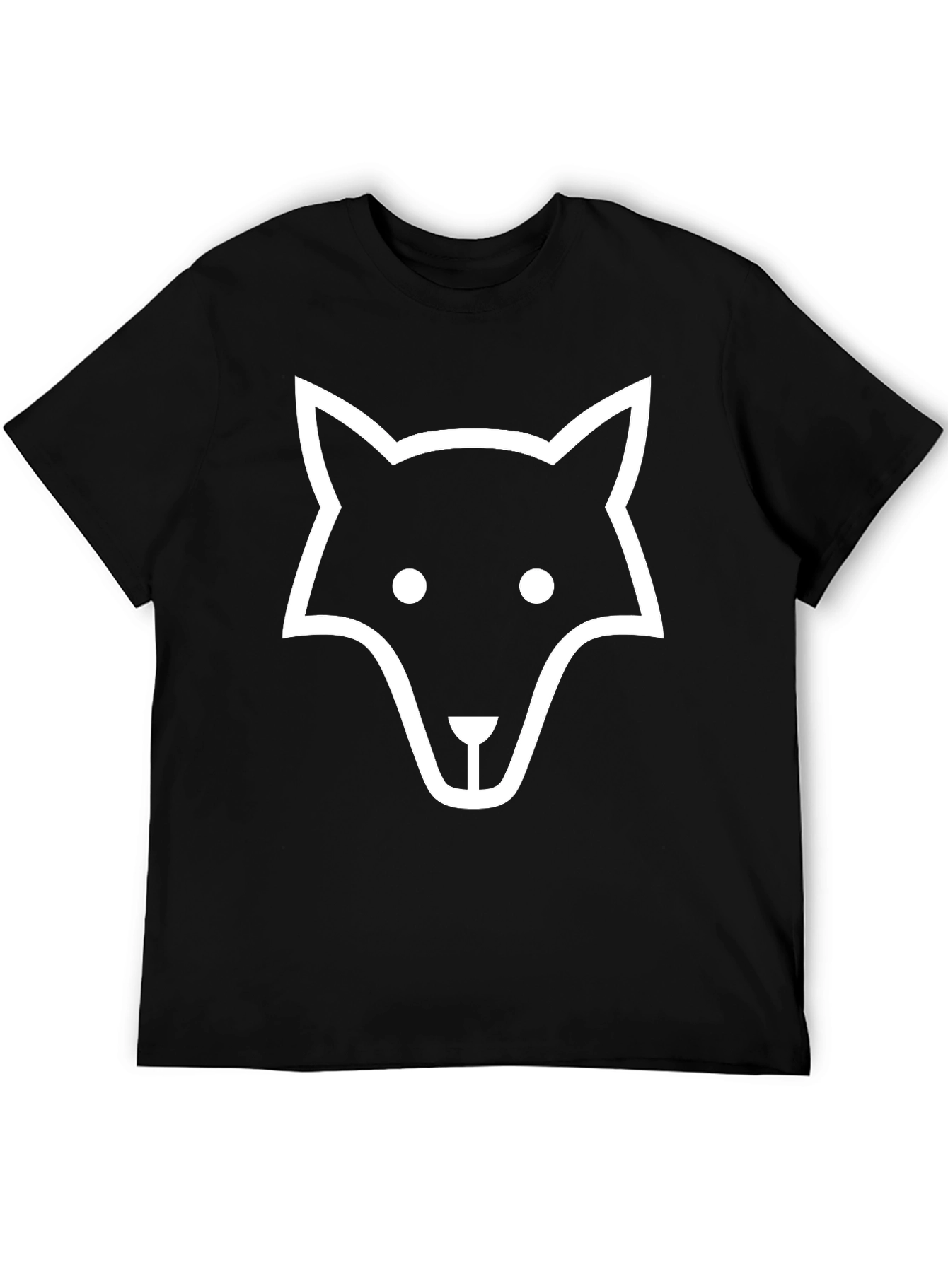 Fox Graphic Tee - Black Cotton T-Shirt