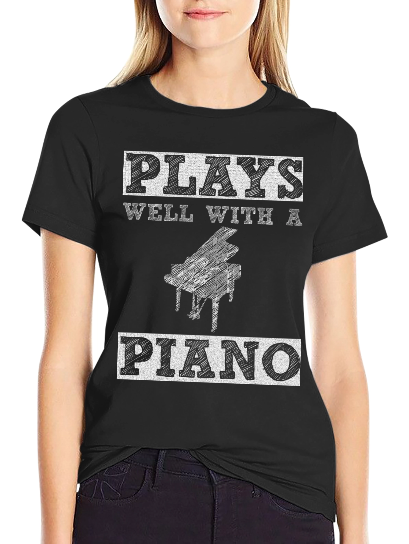 Plays Well With A Piano T-Shirt
