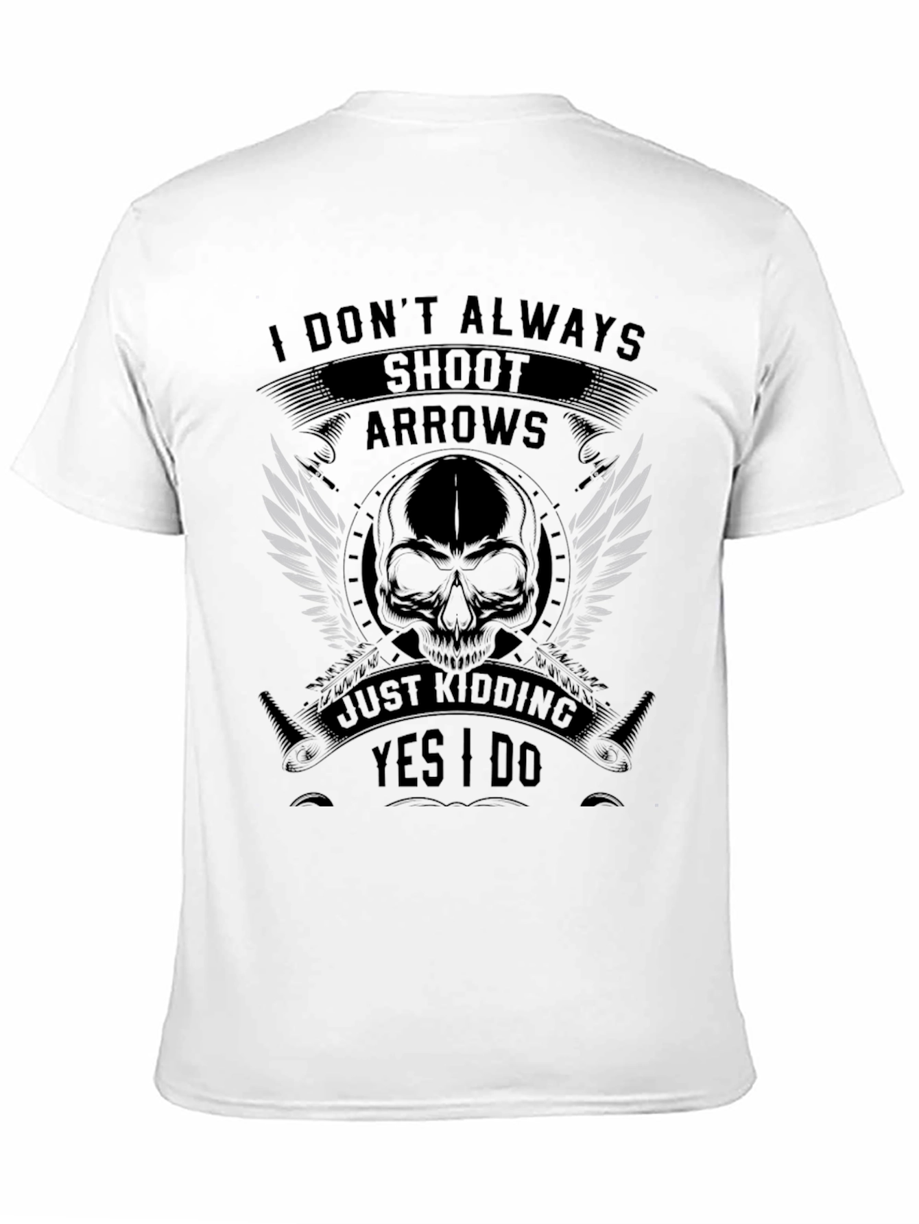 Skull & Arrows Graphic T-Shirt - Black