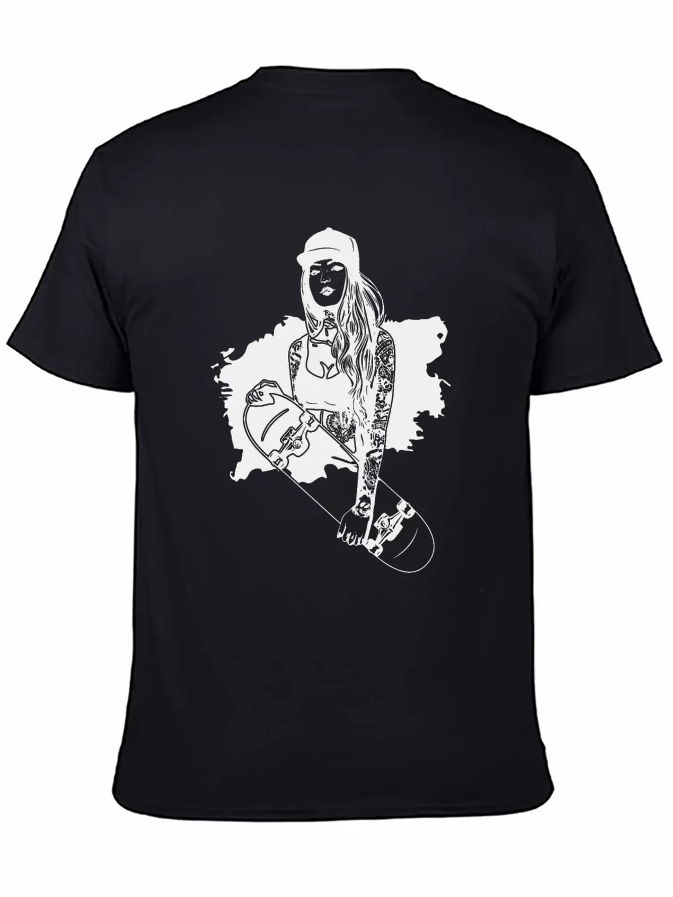 Skater Girl Skateboard Skateboarding Skateboarder Unisex Casual T-Shirt – Clean Design For Daily Comfort