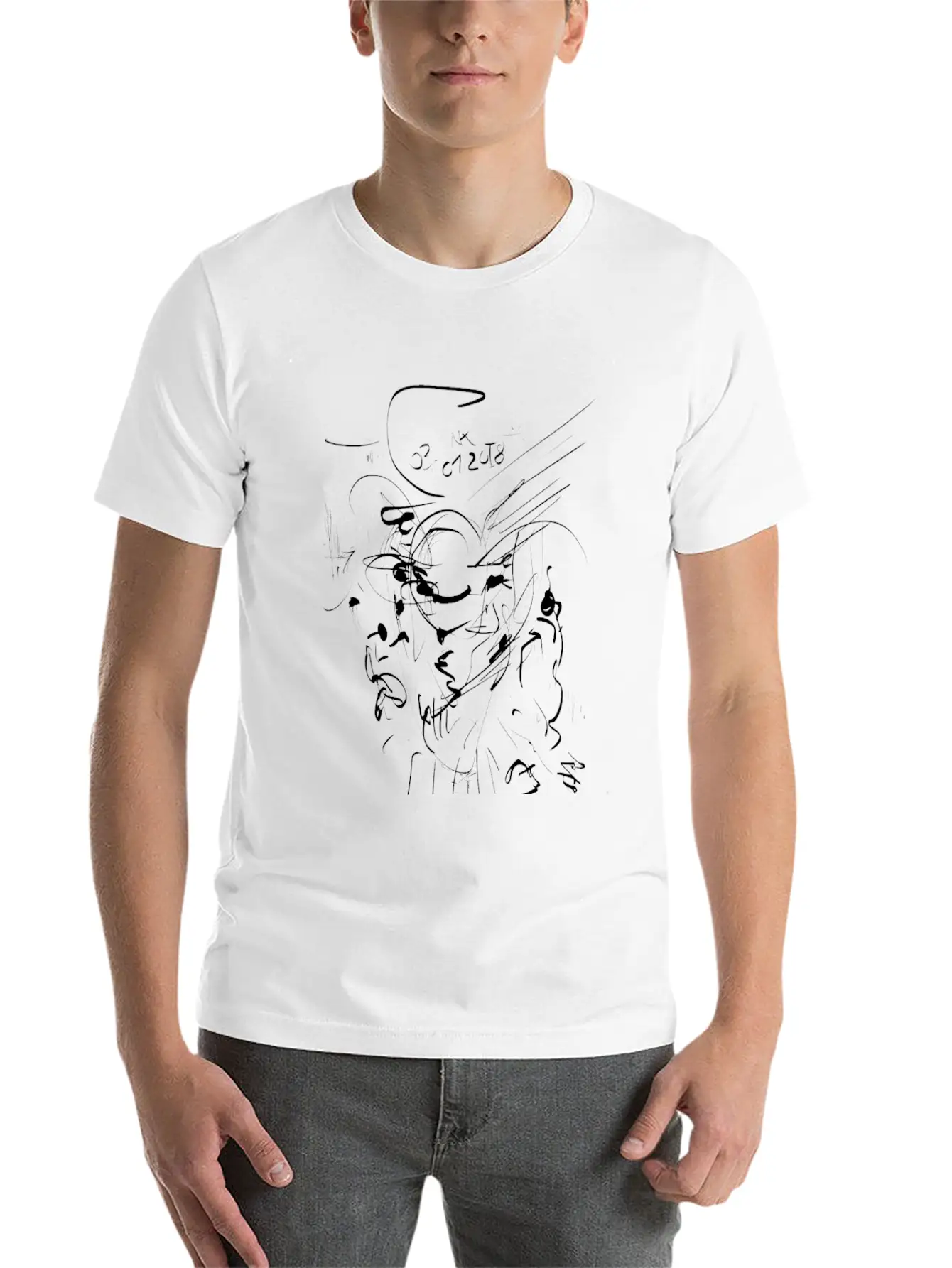 Sketch Unisex Casual T-Shirt – Clean Design For Daily Comfort