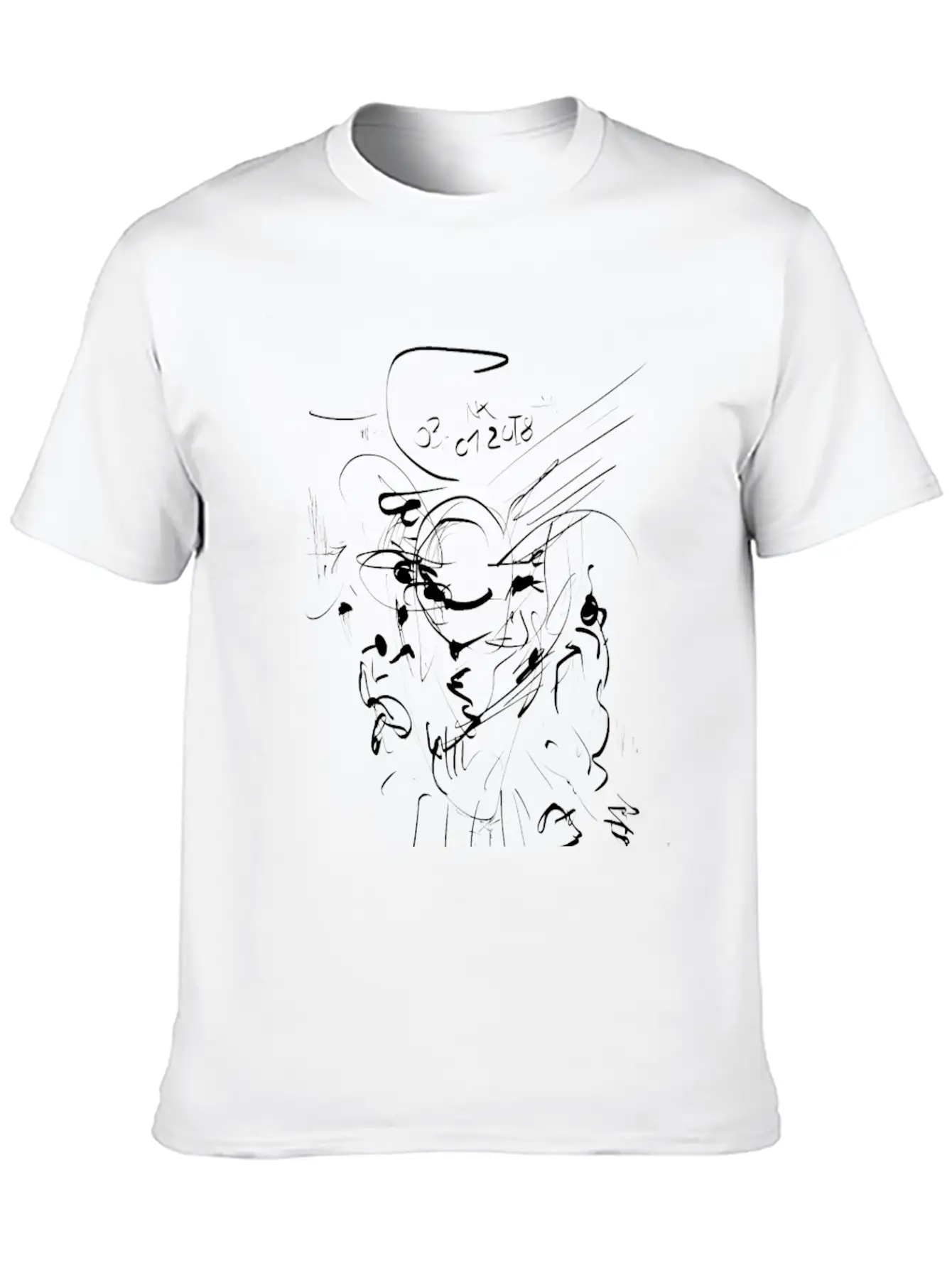 Sketch Unisex Casual T-Shirt – Clean Design For Daily Comfort