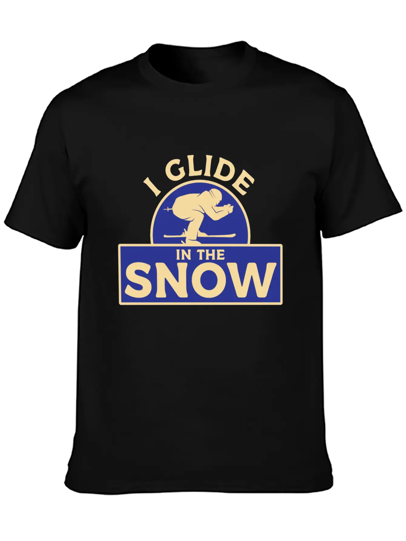 Skiing Snow Unisex Casual T-Shirt – Clean Design For Daily Comfort