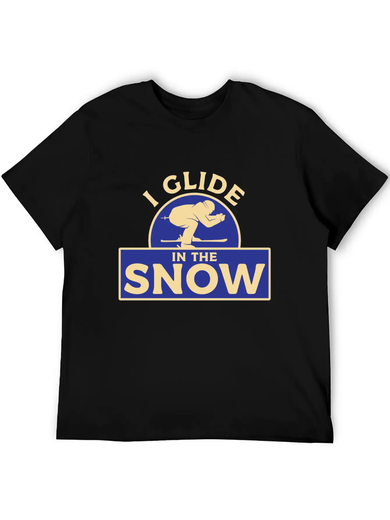 Skiing Snow Unisex Casual T-Shirt – Clean Design For Daily Comfort