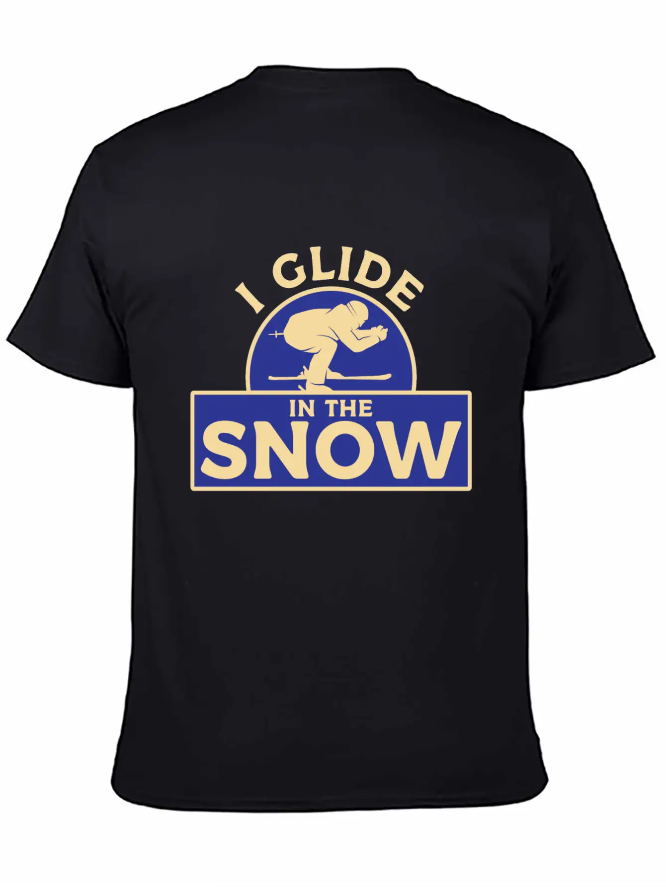 Skiing Snow Unisex Casual T-Shirt – Clean Design For Daily Comfort