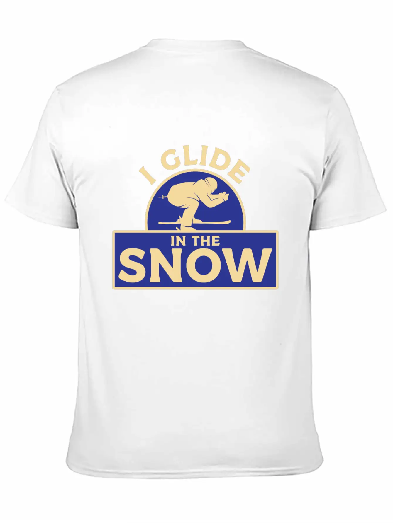 Skiing Snow Unisex Casual T-Shirt – Clean Design For Daily Comfort