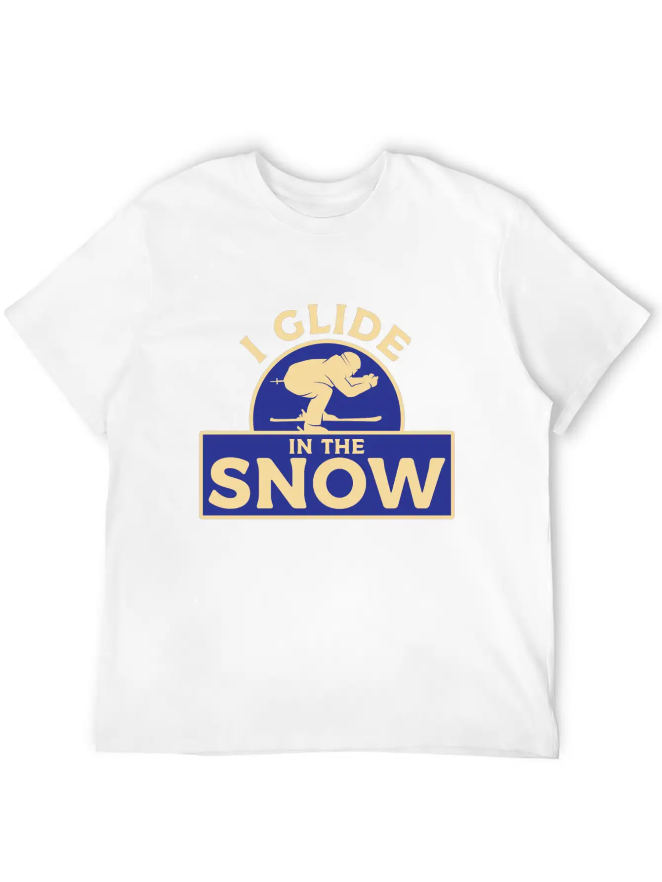 Skiing Snow Unisex Casual T-Shirt – Clean Design For Daily Comfort
