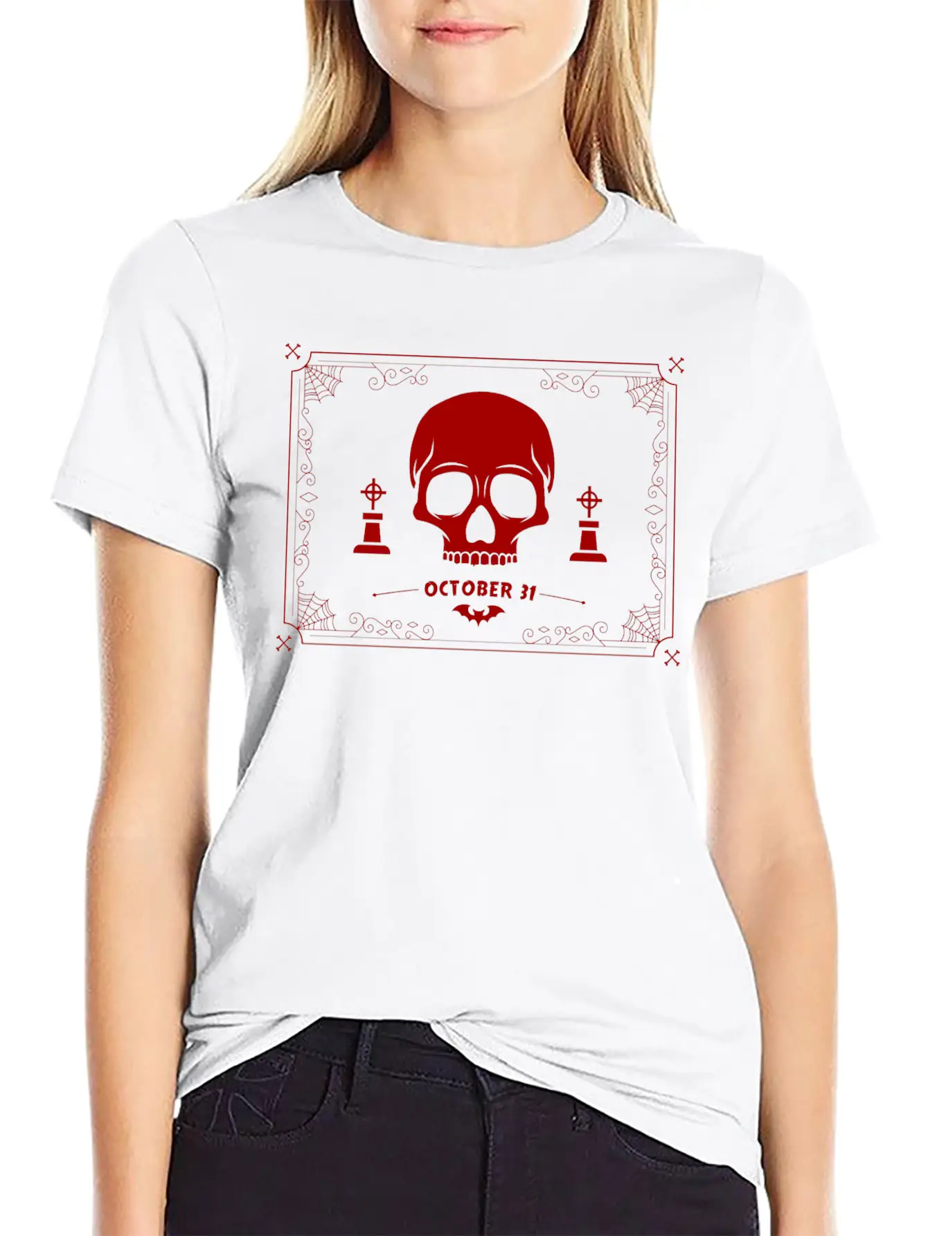 Skull Deamon Unisex Casual T-Shirt – Clean Design For Daily Comfort