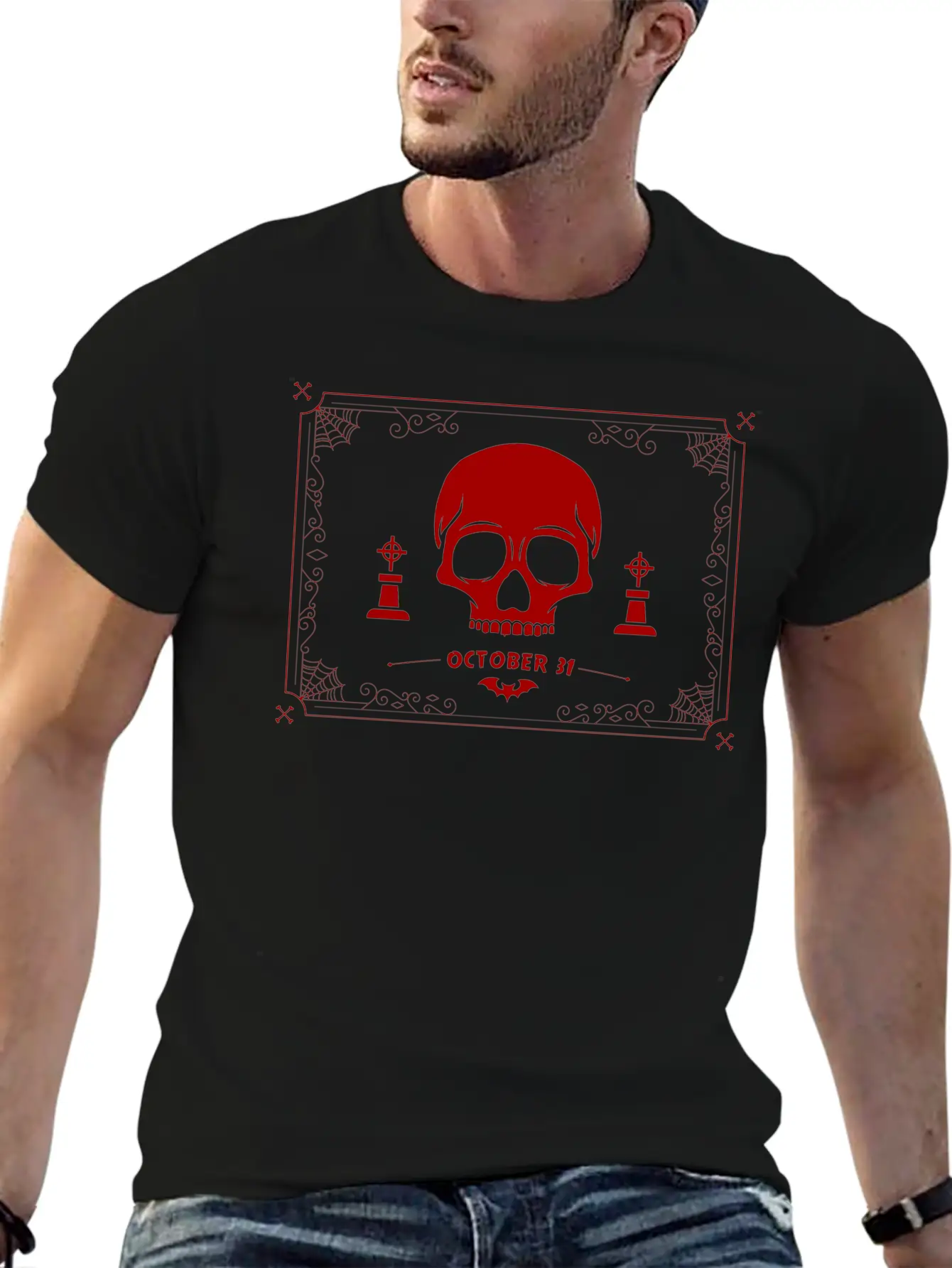 Skull Deamon Unisex Casual T-Shirt – Clean Design For Daily Comfort