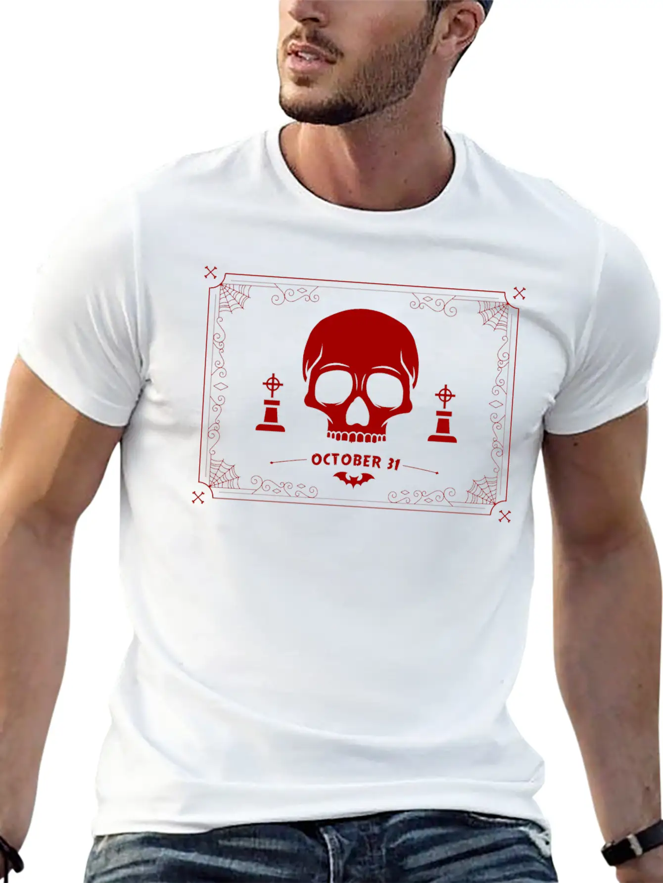 Skull Deamon Unisex Casual T-Shirt – Clean Design For Daily Comfort