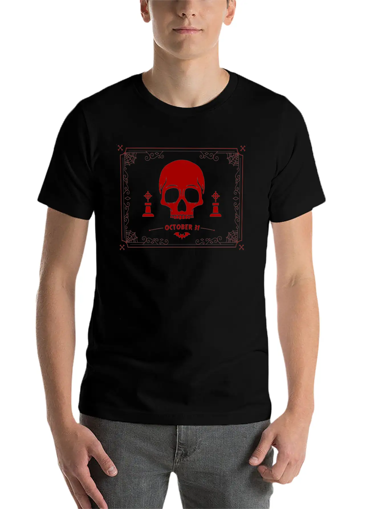 Skull Deamon Unisex Casual T-Shirt – Clean Design For Daily Comfort