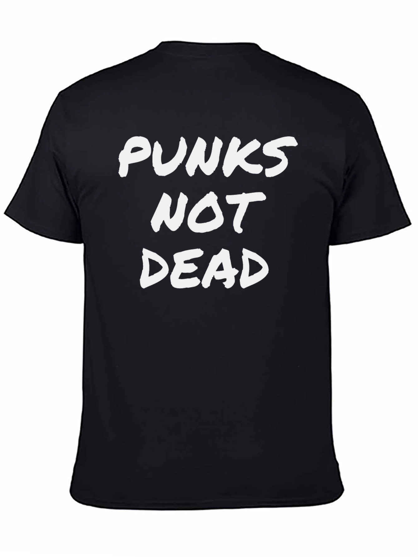 Punks Not Dead Black Graphic Tee