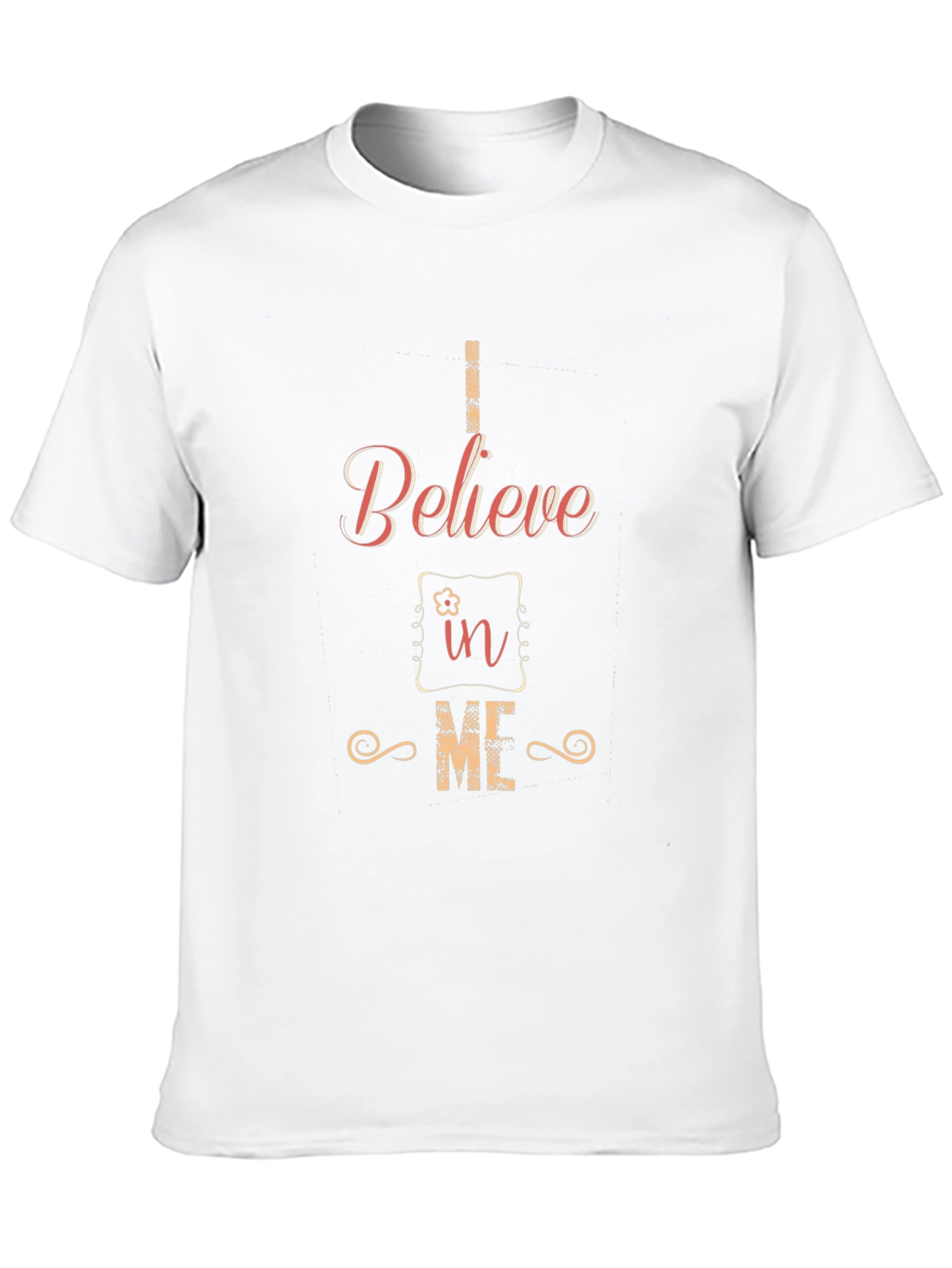 Believe in ME Black Graphic T-Shirt