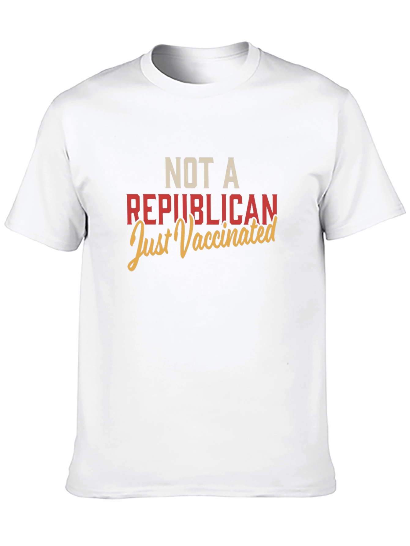 Not A Republican Just Vaccinated Black Tee