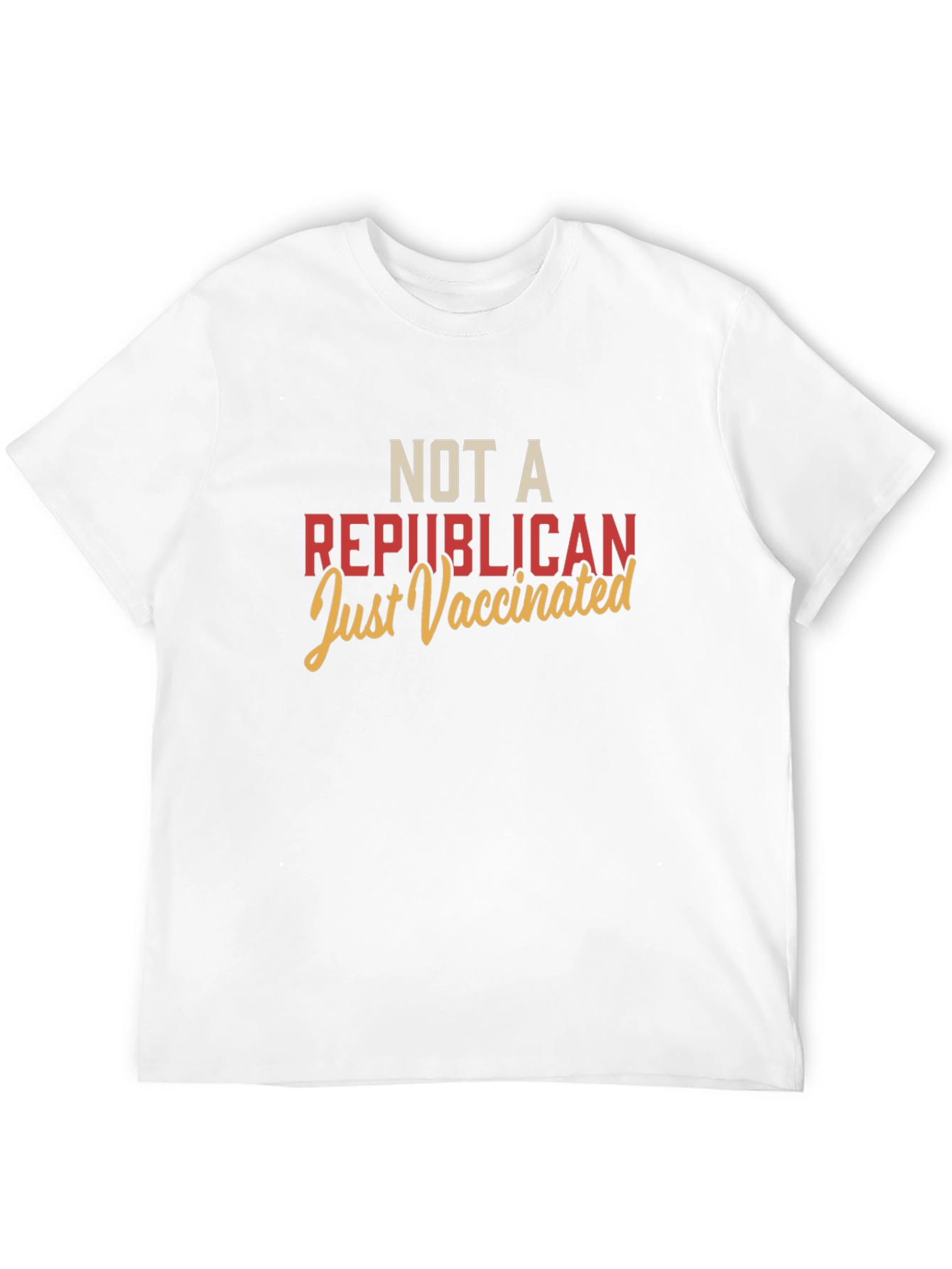 Not A Republican Just Vaccinated Black Tee