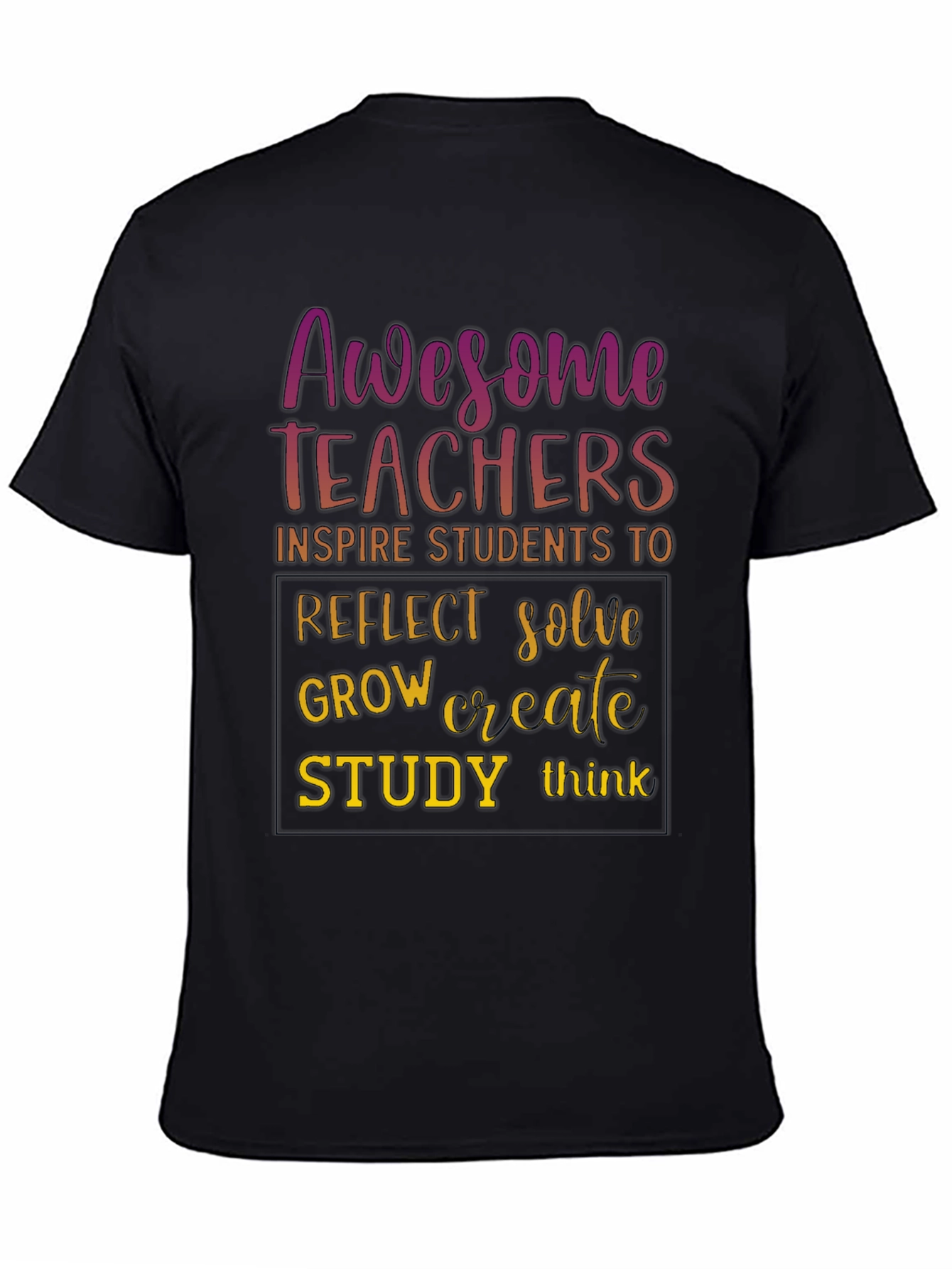 Awesome Teachers T-Shirt - Inspire Reflect Grow