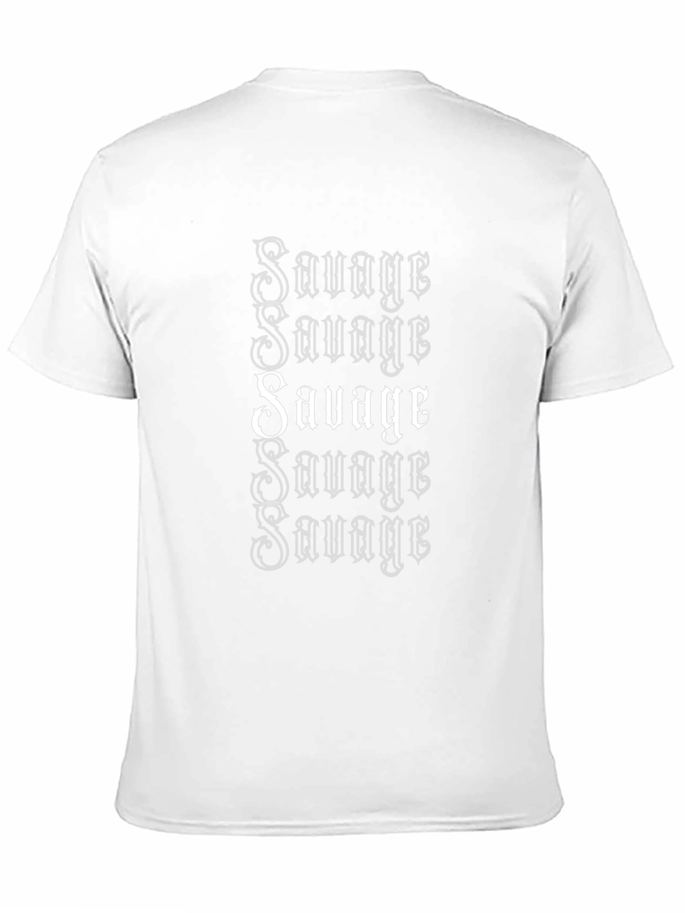 Mens Black Savage Graphic Print T-Shirt