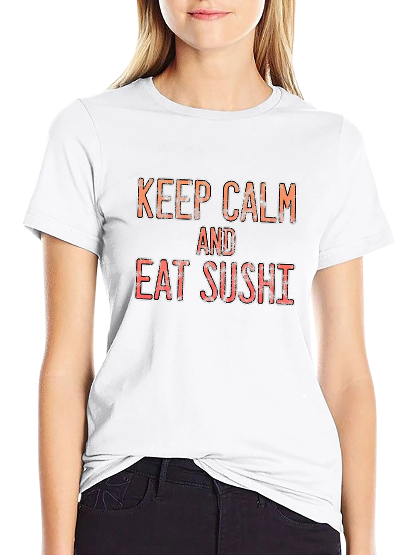 Keep Calm and Eat Sushi Graphic Tee