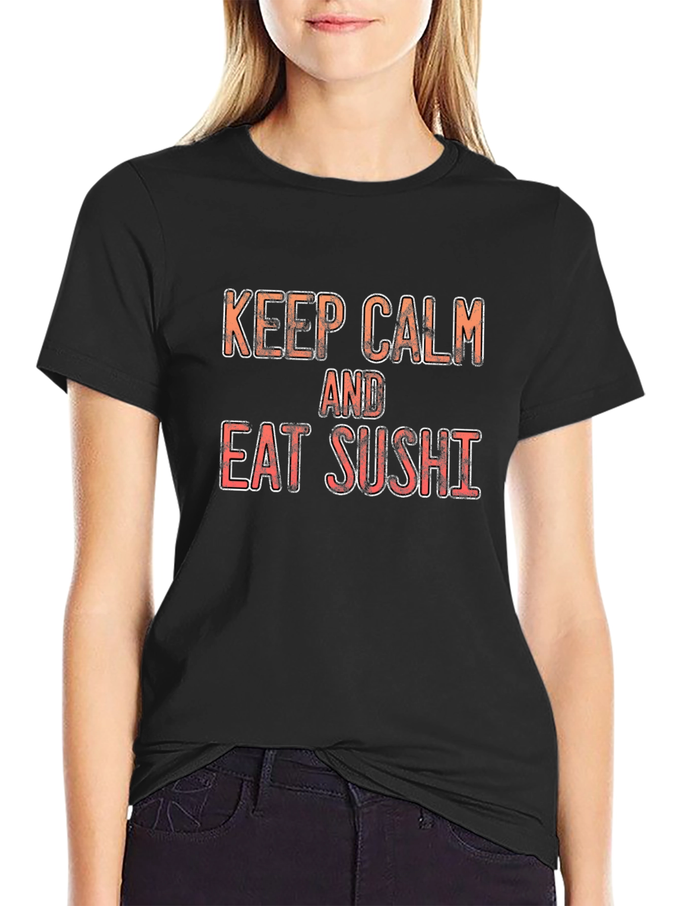 Keep Calm and Eat Sushi Graphic Tee