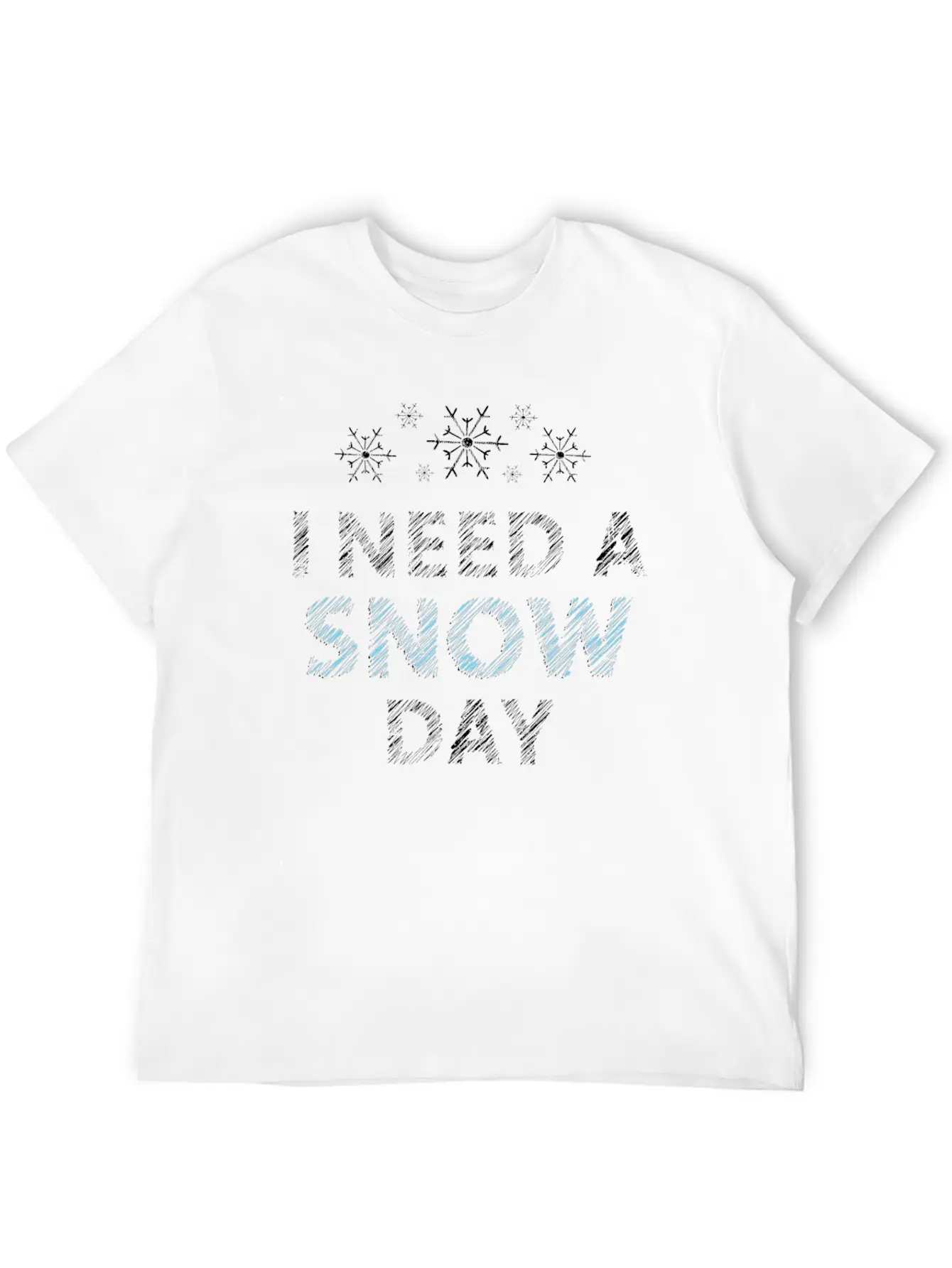 Snow Day Unisex Casual T-Shirt – Clean Design For Daily Comfort
