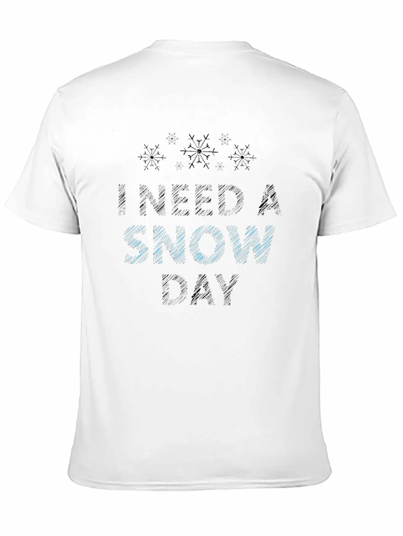 Snow Day Unisex Casual T-Shirt – Clean Design For Daily Comfort