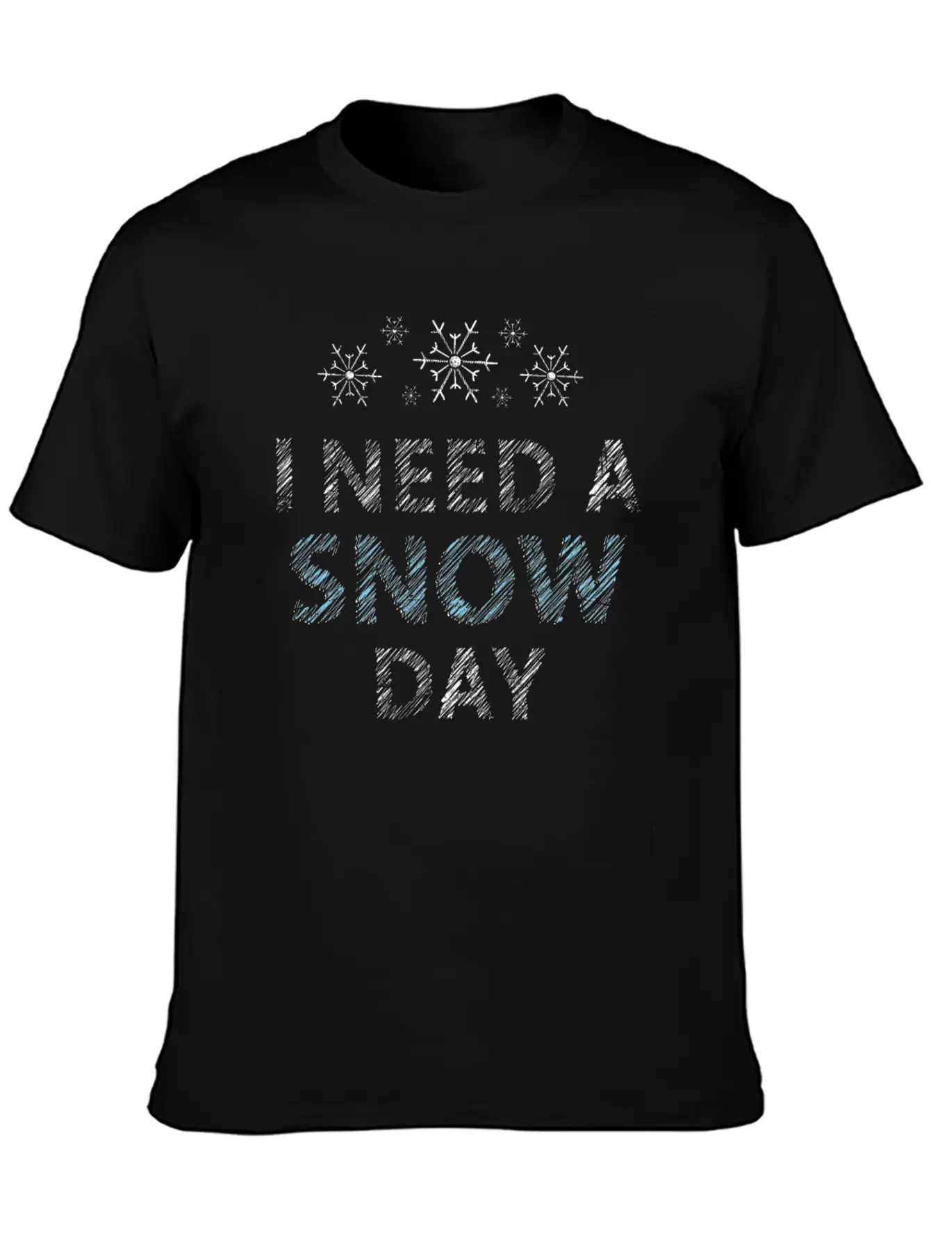 Snow Day Unisex Casual T-Shirt – Clean Design For Daily Comfort