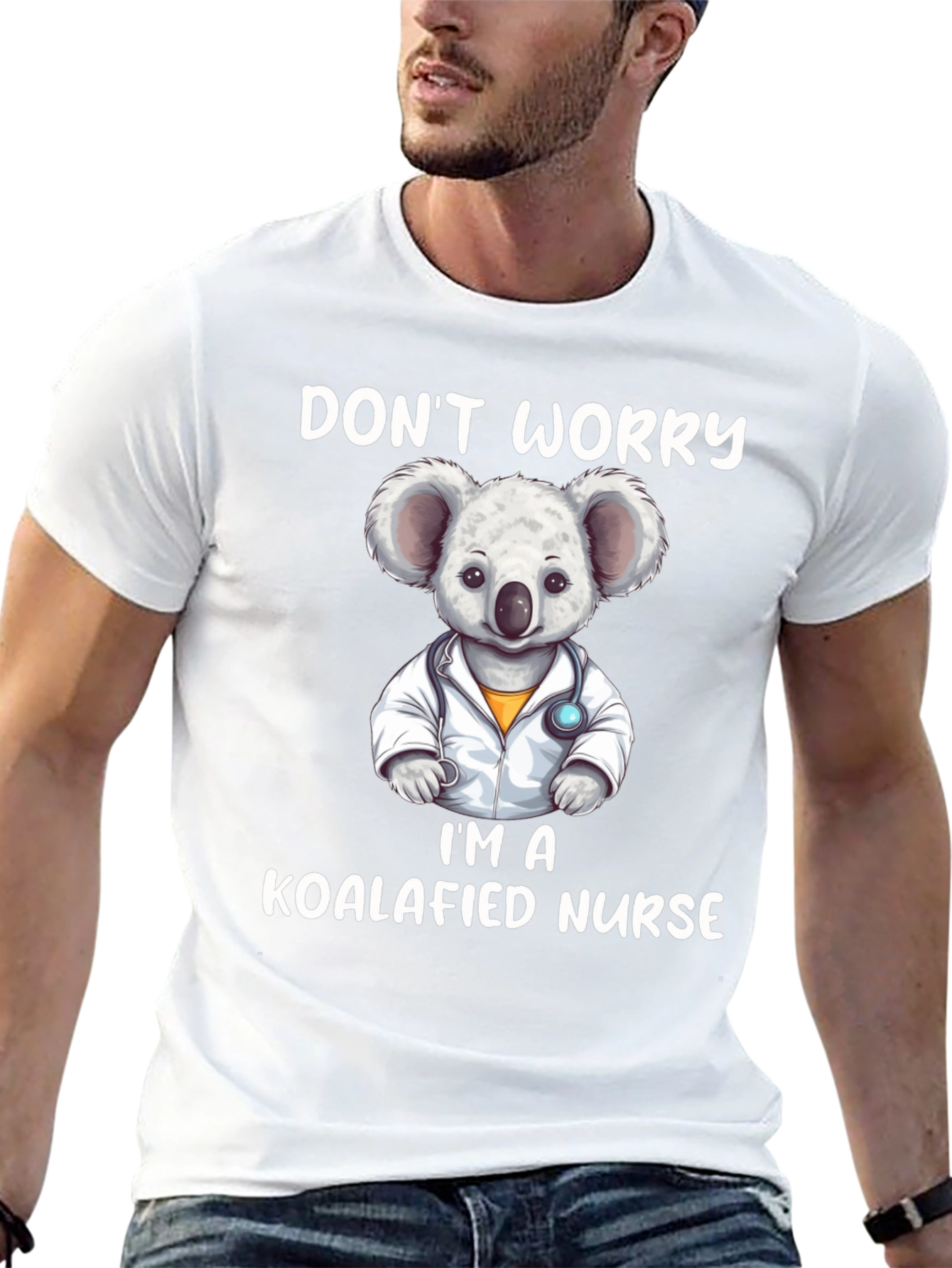 Koalafied Nurse Graphic Tee - Cute Koala Design