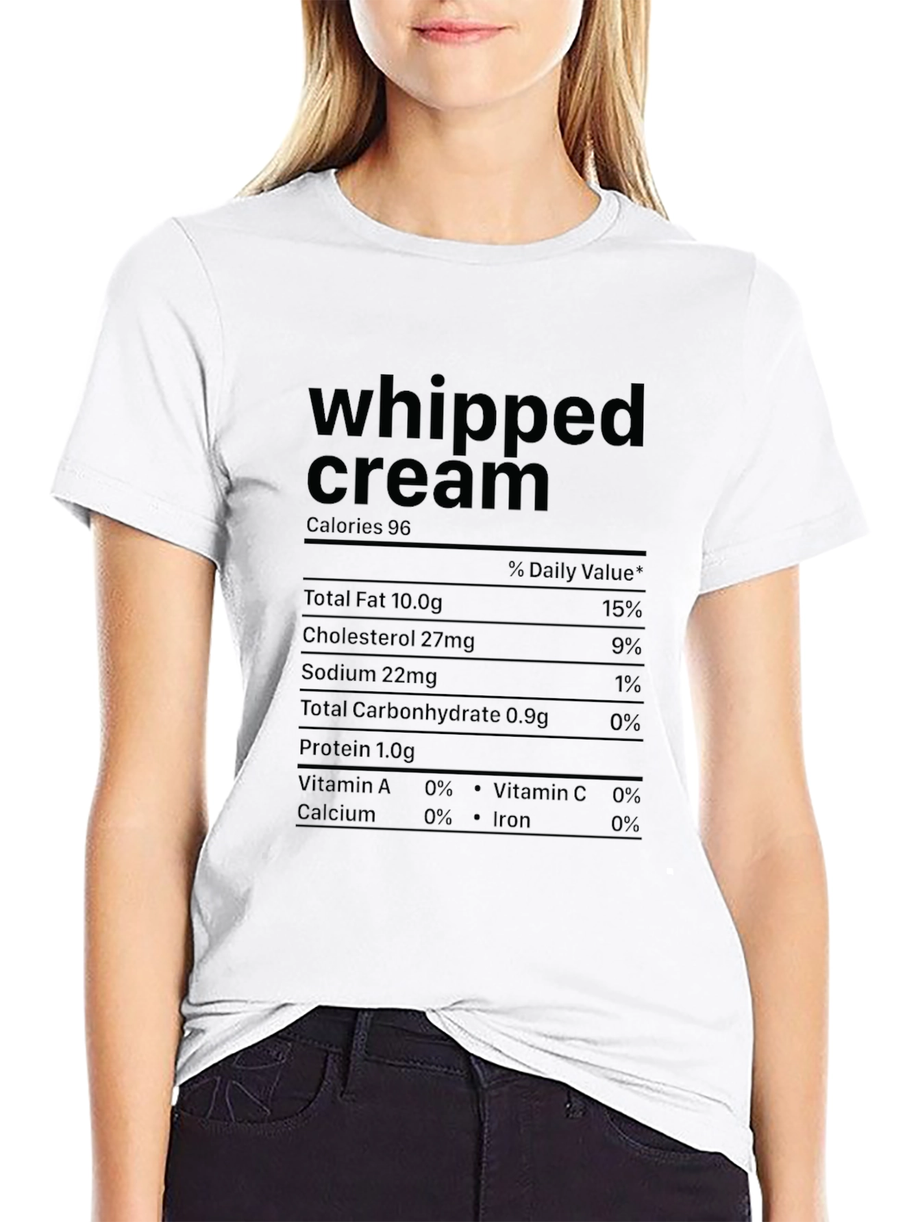Whipped Cream Nutrition Facts T-Shirt