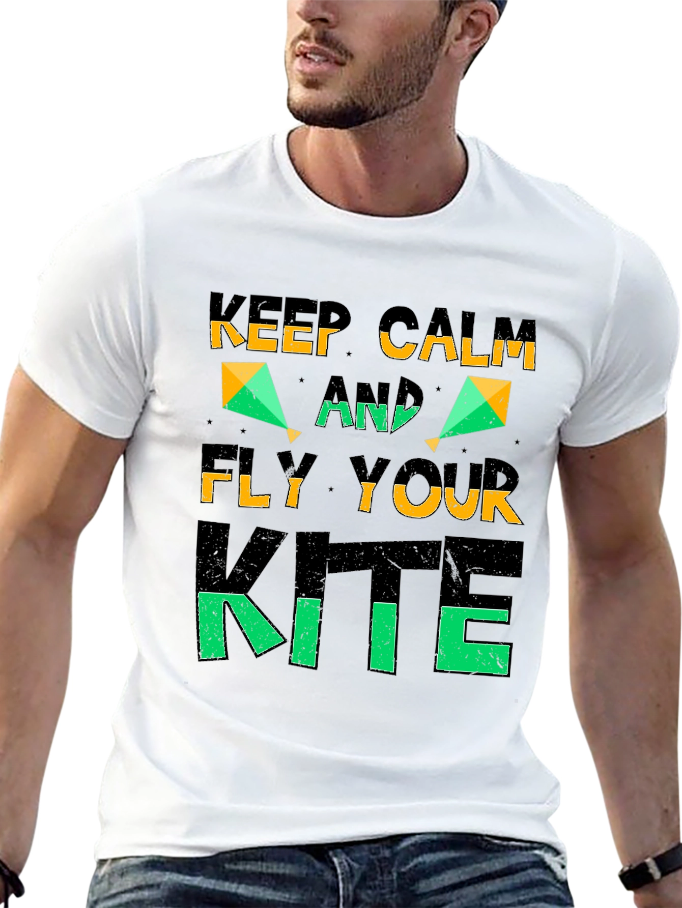 Keep Calm and Fly Your Kite Graphic T-Shirt