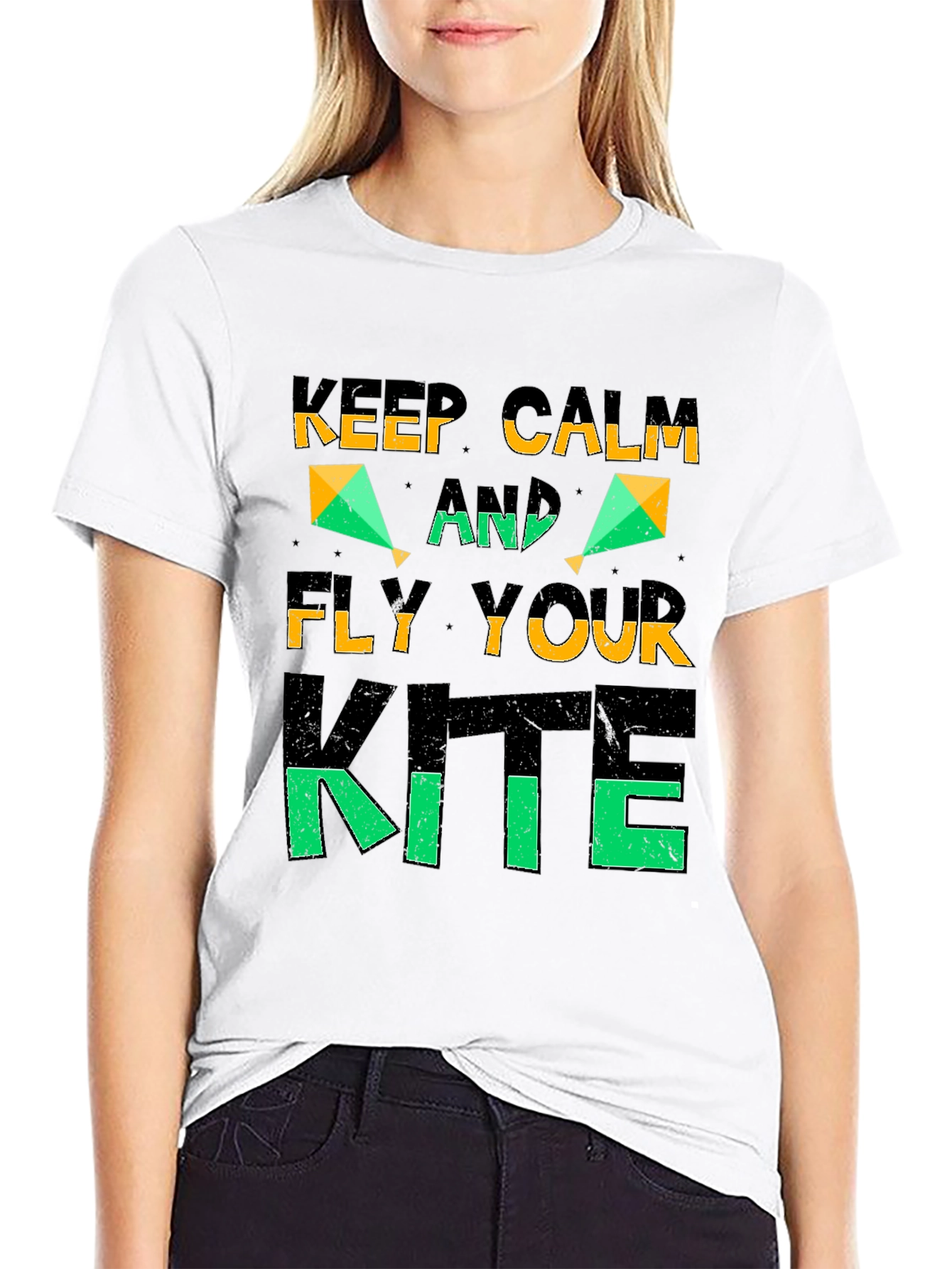 Keep Calm and Fly Your Kite Graphic T-Shirt