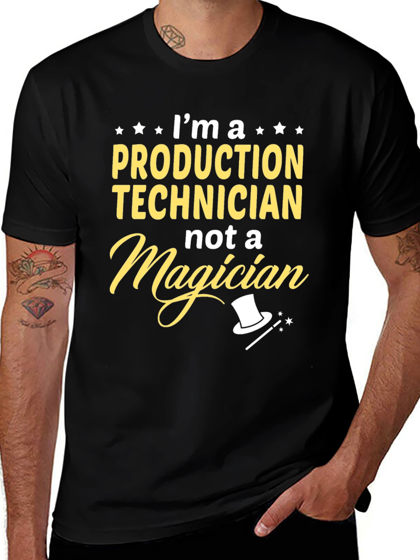 Production Technician T-Shirt - Not a Magician