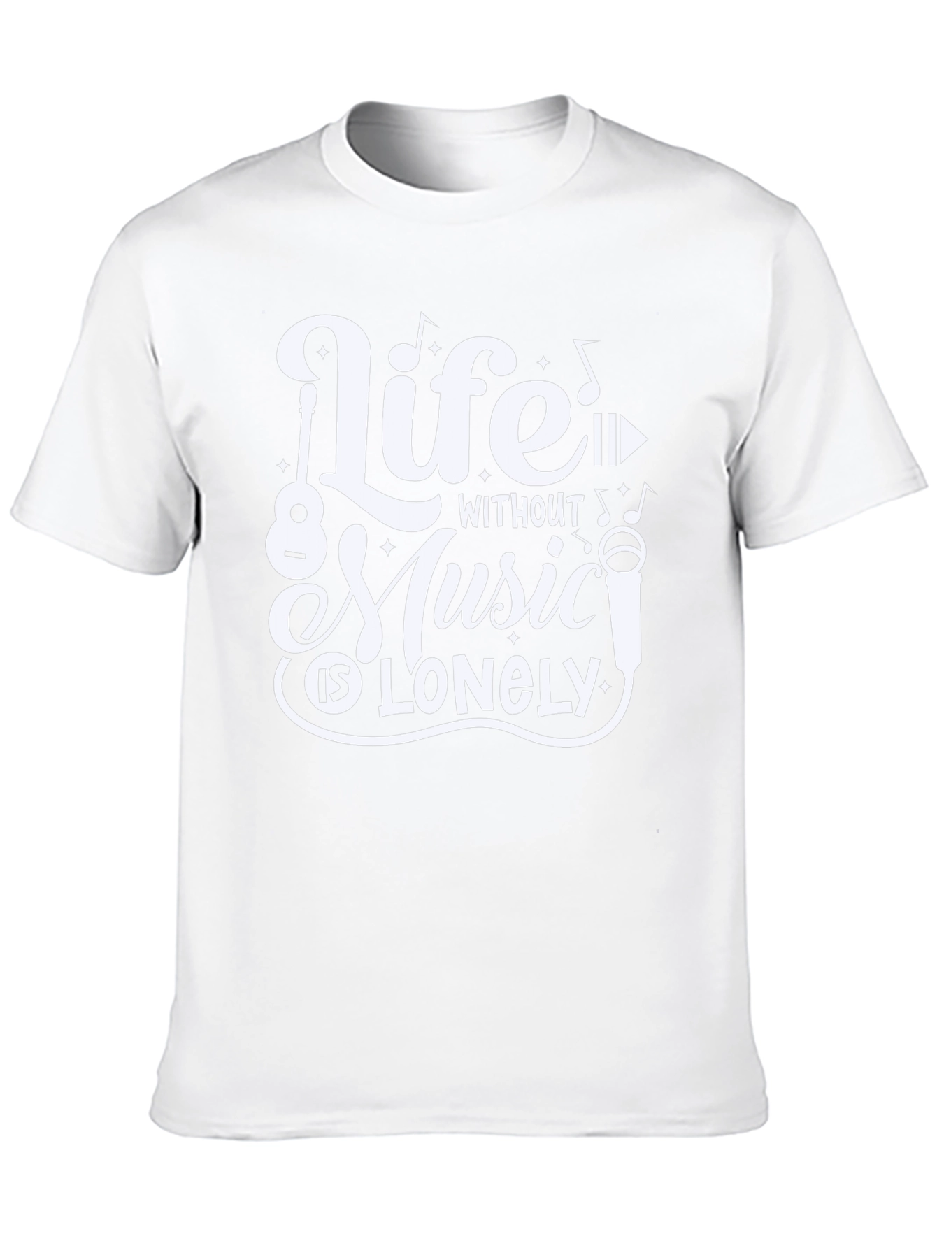 Life Without Music Black Graphic Tee