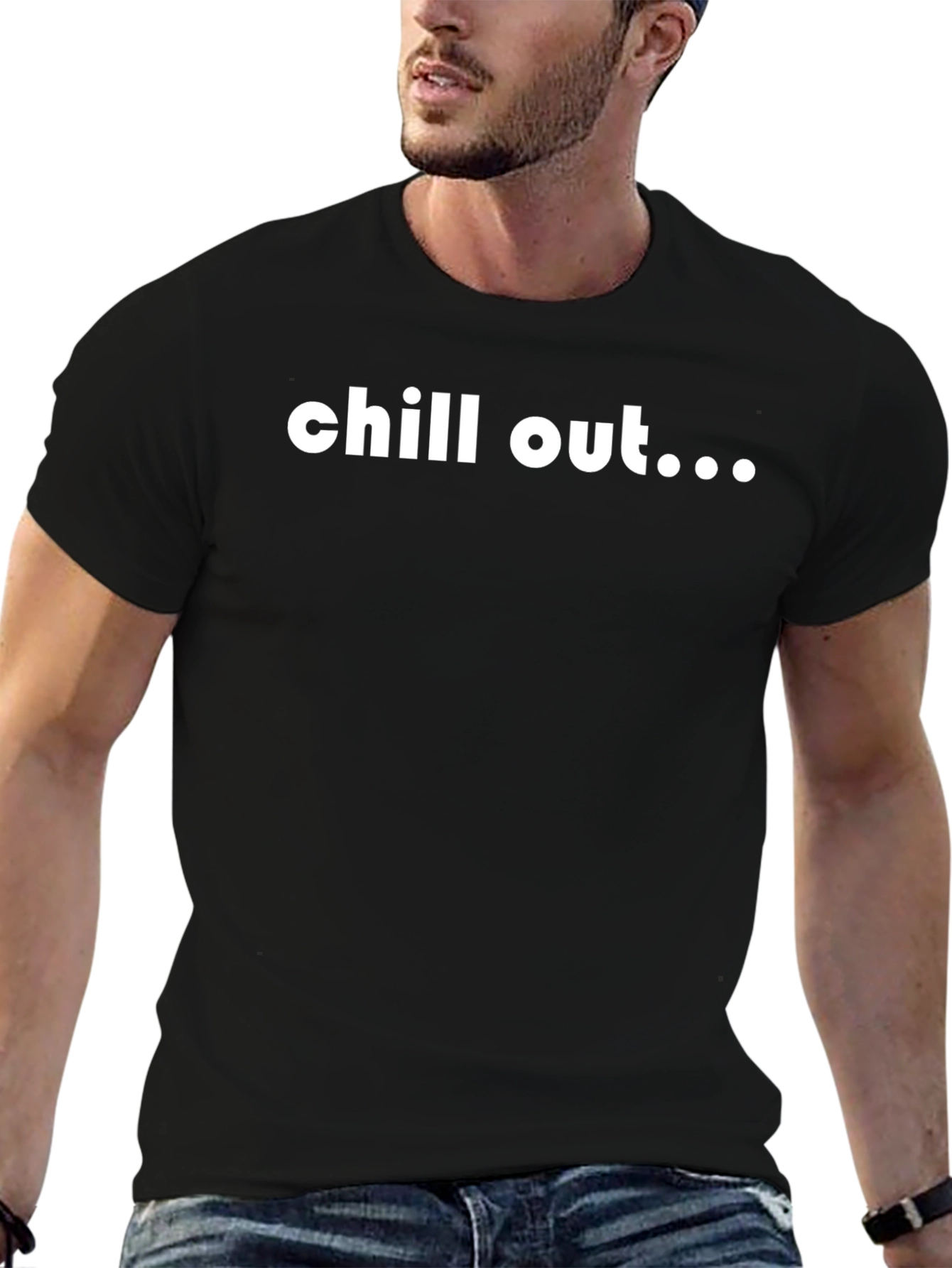 Chill Out Graphic Tee - Black