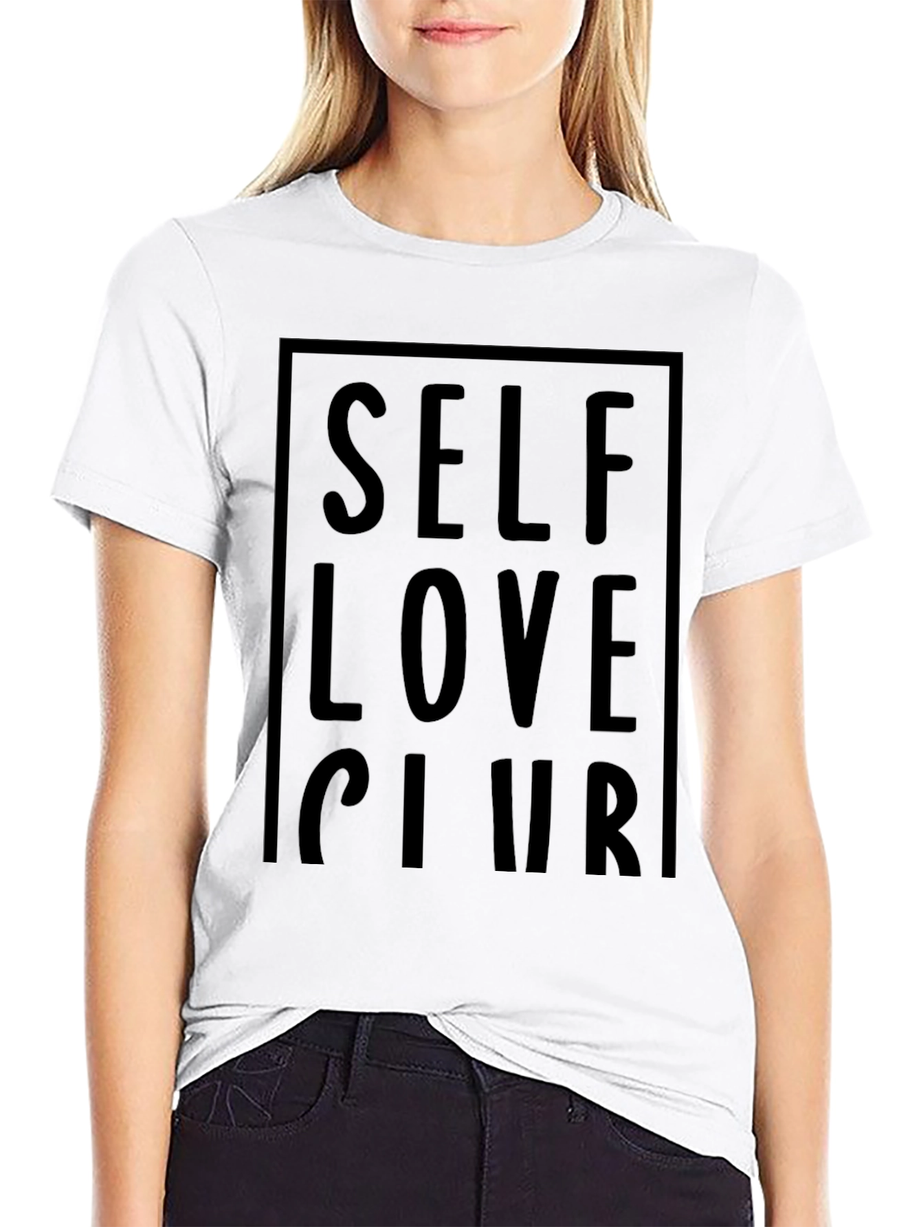 Self Love Club Graphic T-Shirt - Black